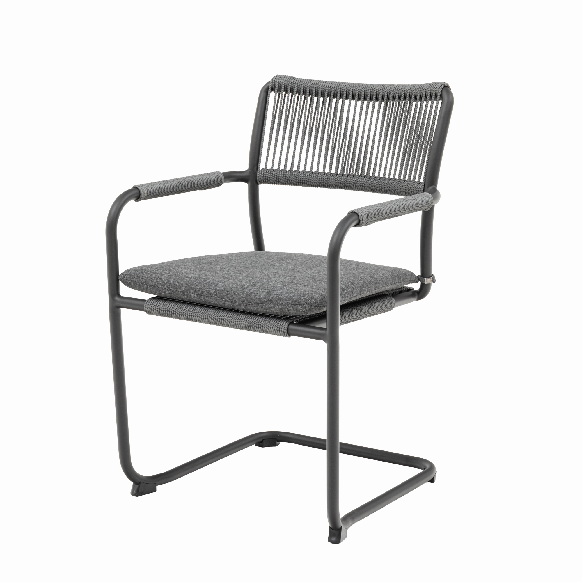 Dining Schwingersessel Madri Nero Polycord Rope (anthrazit)
