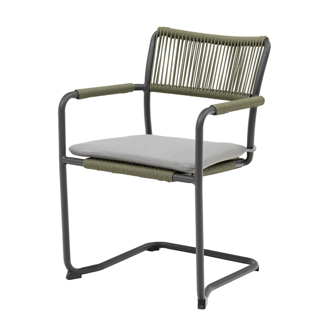 Dining Schwingersessel Madri Verde Polycord Rope (anthrazit/grün)