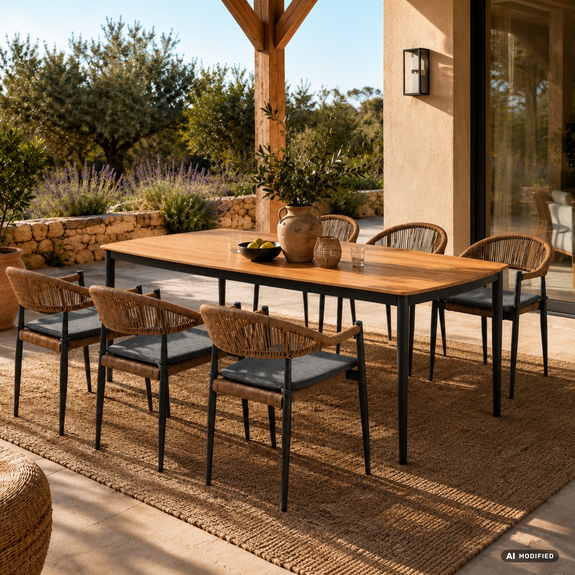 SUMMER SALE ☀️⛱️🏝️ Modern trendige Essgruppe Selva - 13 tlg.