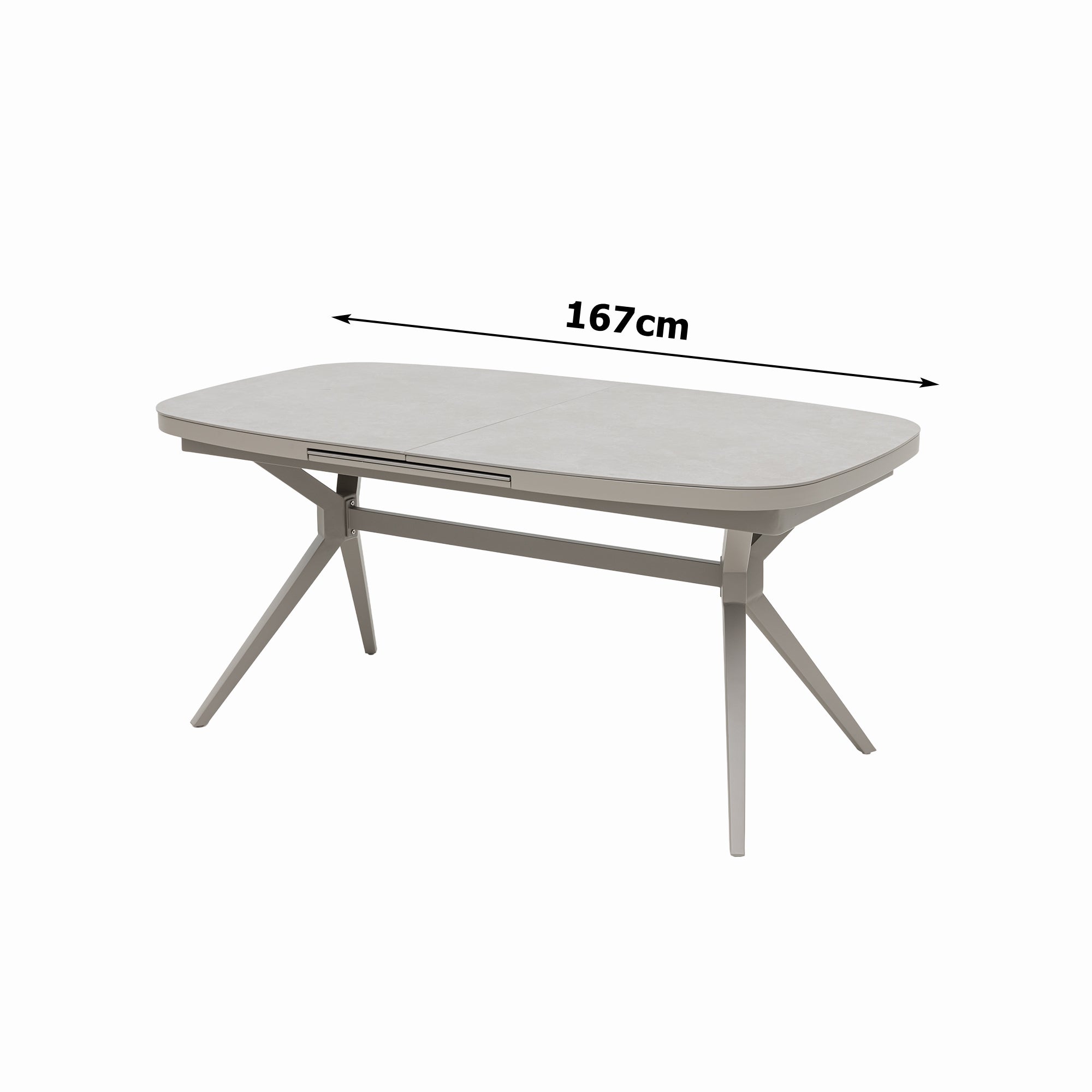 PREMIUM! 7-teiliges Dining Set AURORA / MADRI – Flexibel ausziehbar & entspannt schwingen