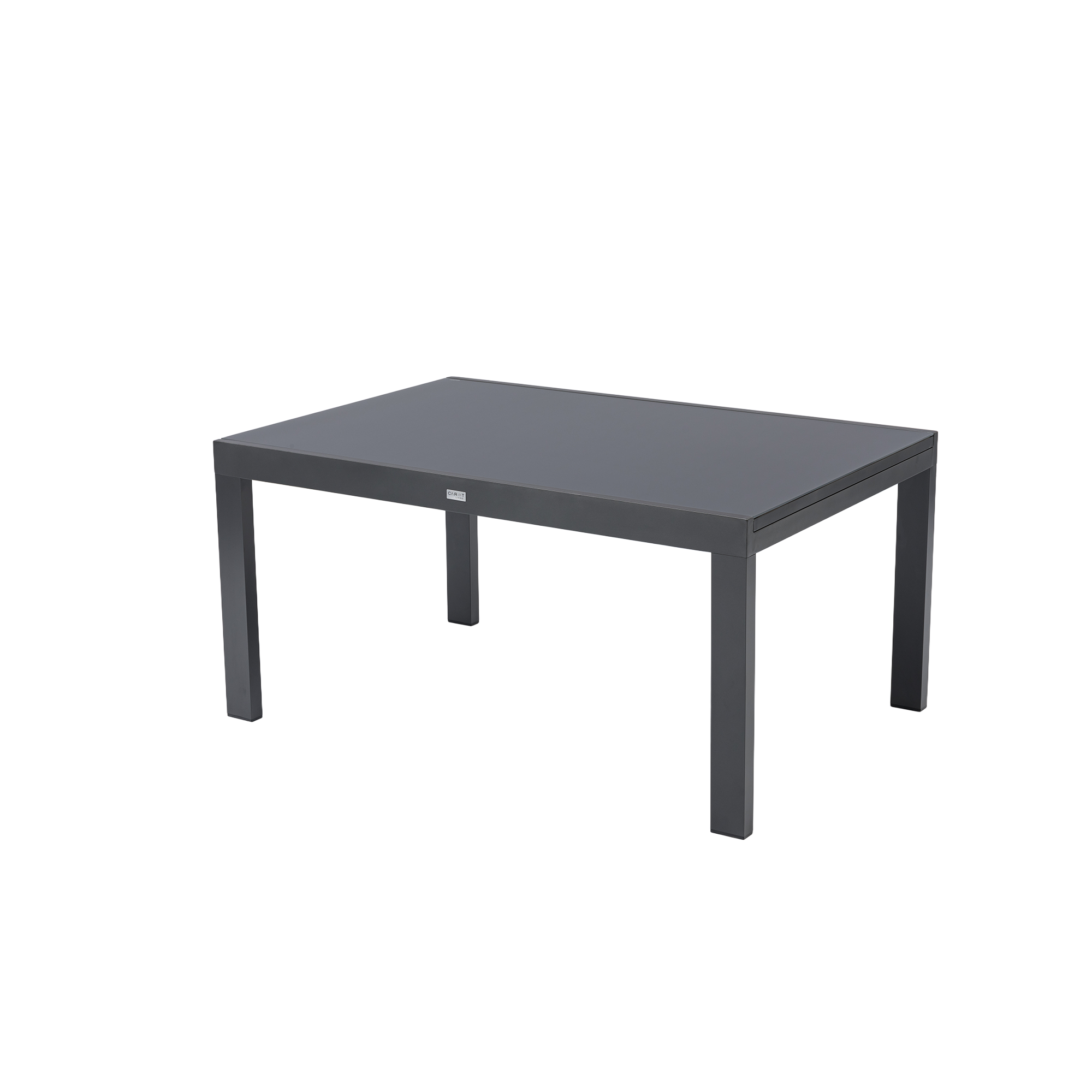Aluminium Lounge -Ausziehtisch Tisch Torres 140/200x94x68cm anthrazit in trendiger Höhe ideal zum loungen