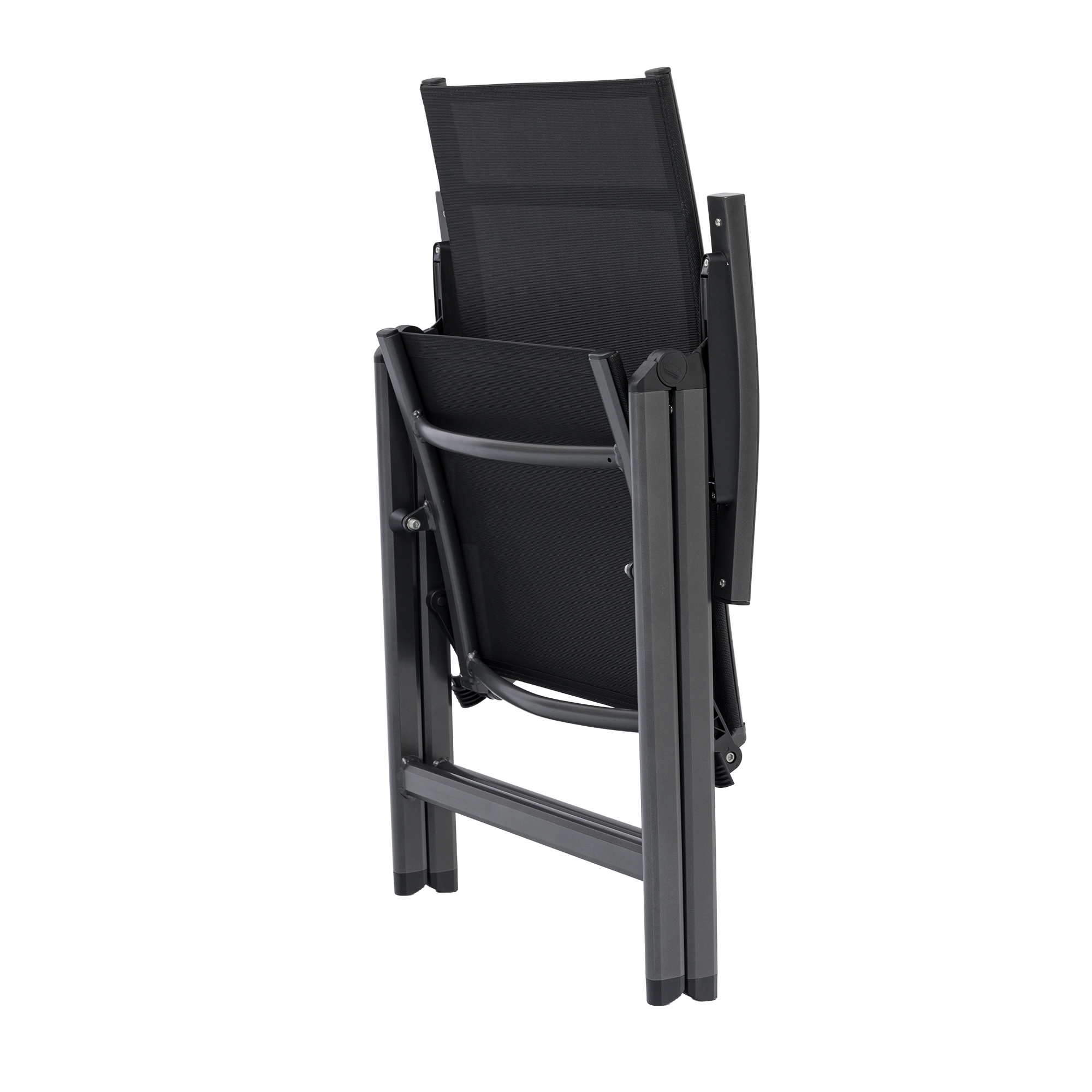 Premium Aluminium Klappsessel Avantage Dark Moon / mehrfach verstellbar anthrazit