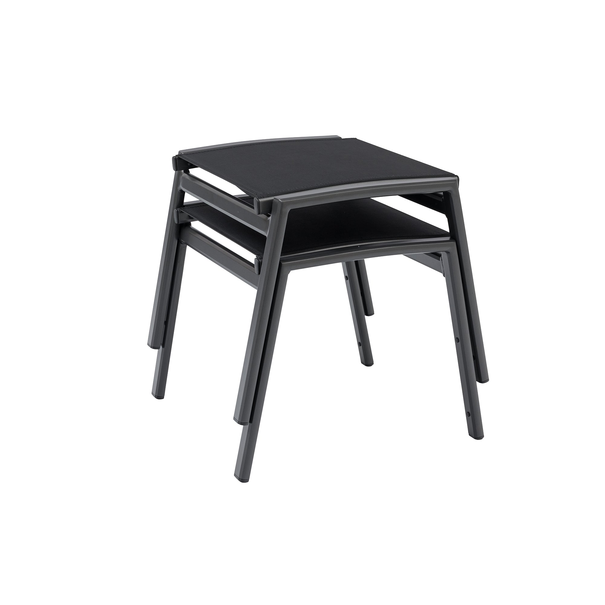 Aluminium / Sling Textilen Hocker Avantage Black Moon in anthrazit