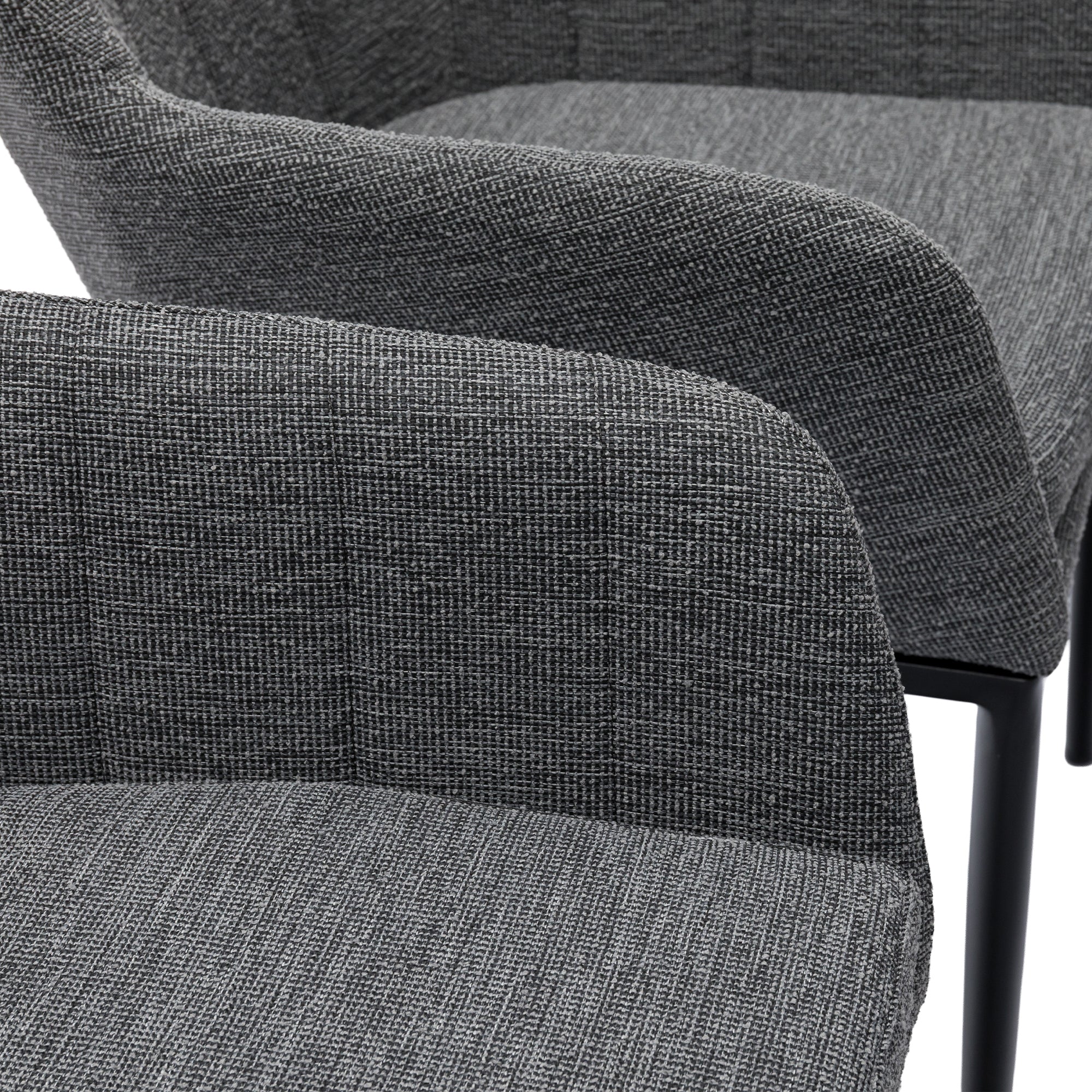 Outdoor Sessel Heritage 100% wetterfest VELUVÉ by LIKA-TEX® Bezug Onyx