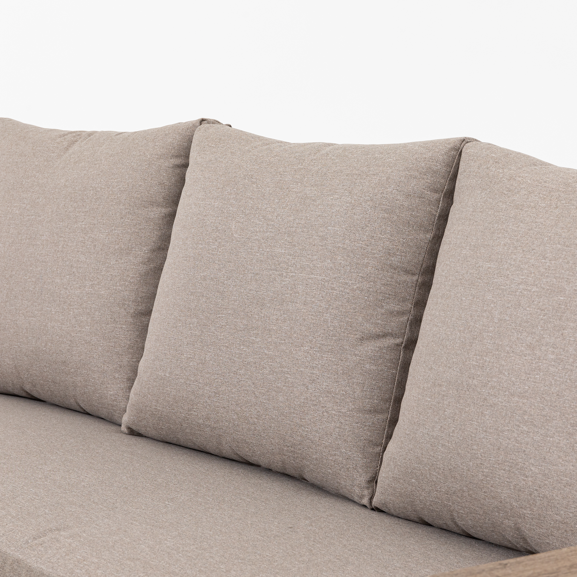 Aluminium / Nonwood Dining Lounge Set Isla weiß/natur