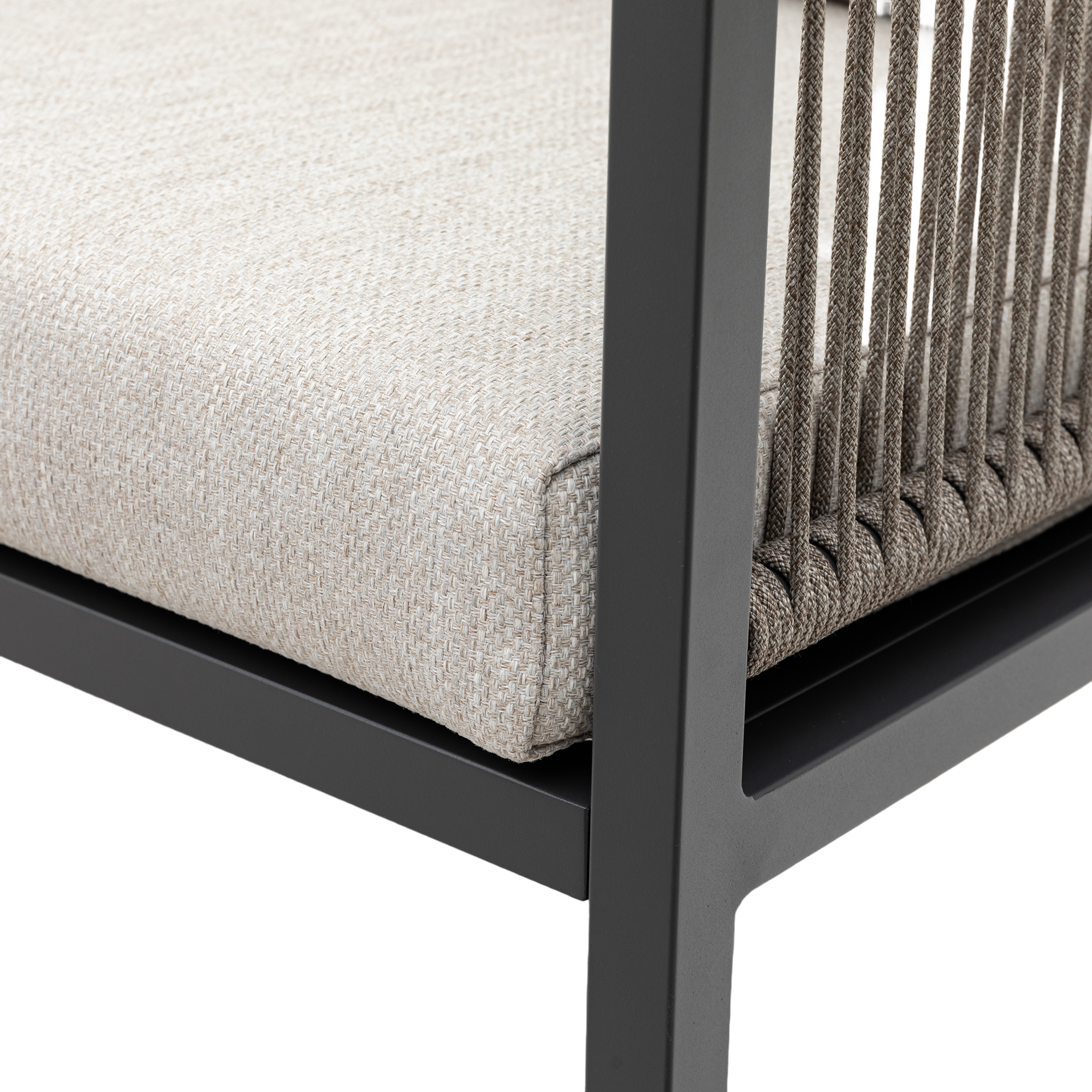 Aluminium / Rope Dining Lounge Set Terrazza