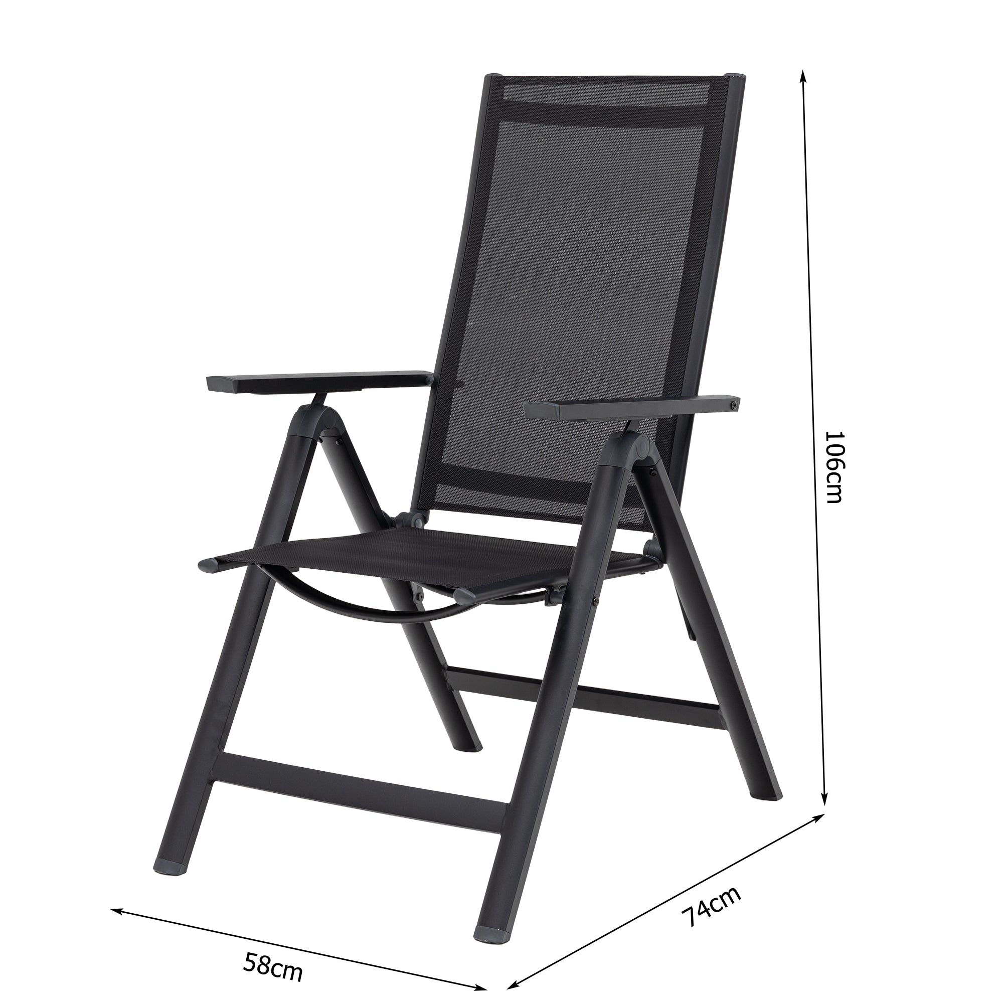 Aluminium / Textilen Klappsessel Palermo