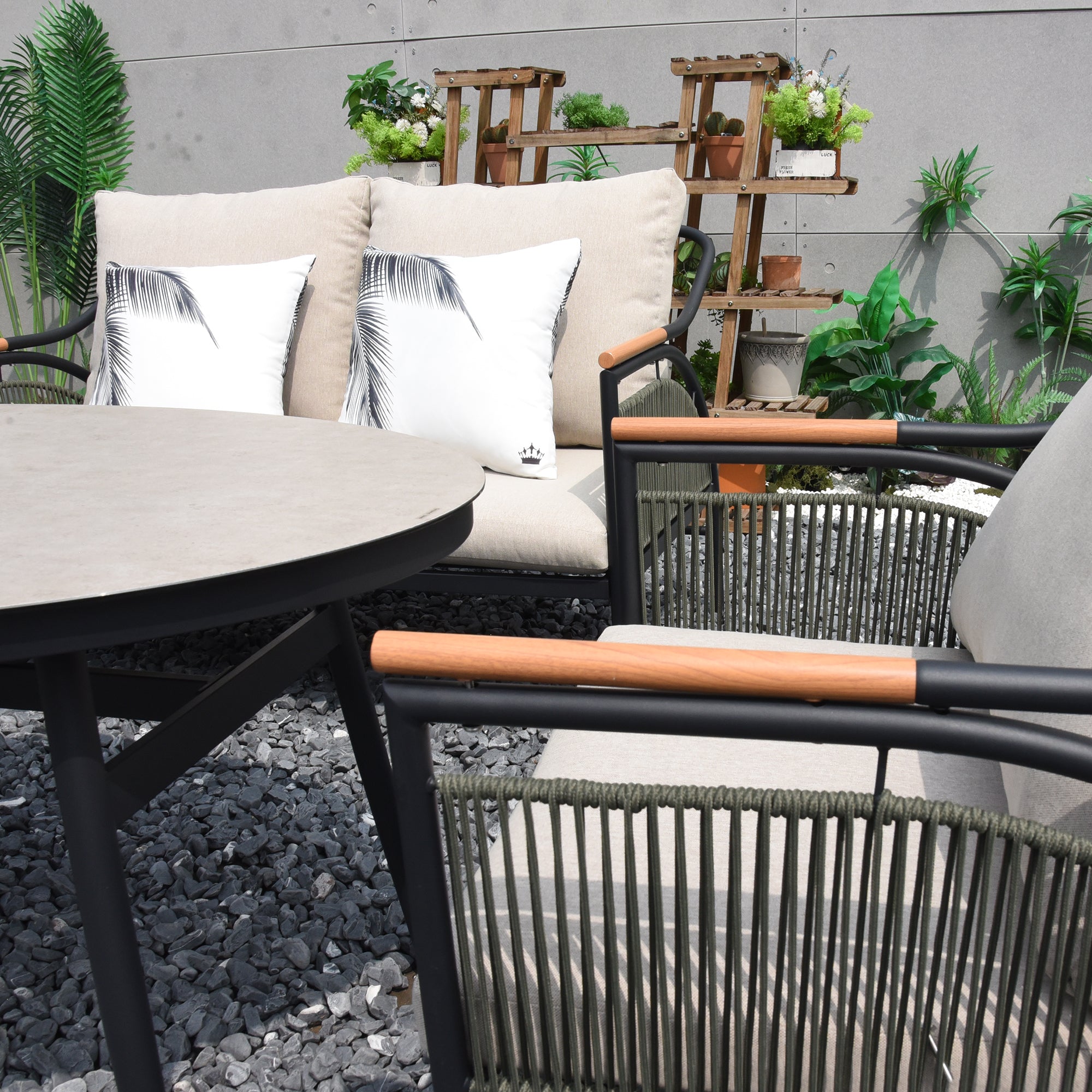 ⚽️ 🏆Unser WM Special! ⚽️🏆 Italienischer Chic! Komfort Dining Lounge Set Valencia / sehr bequem & einladend