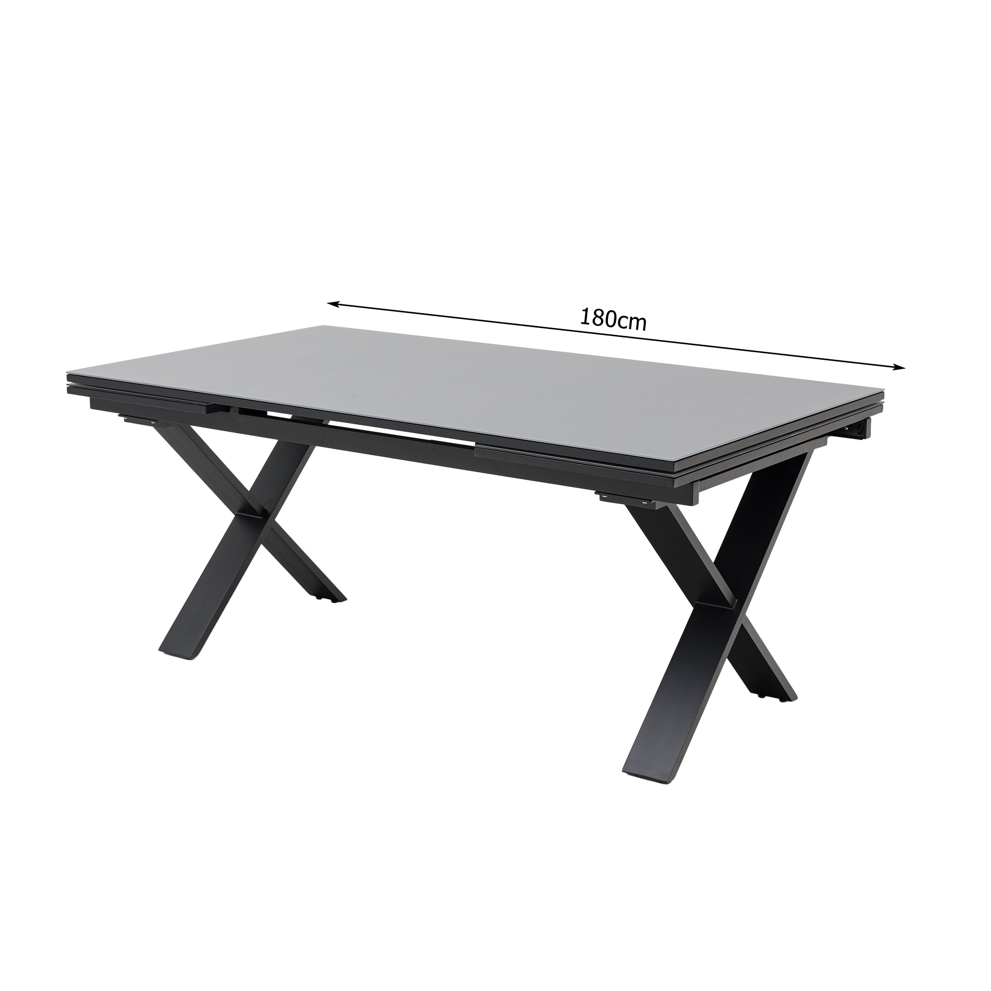 Aluminium Ausziehtisch Arona 180/240x100x74,5cm