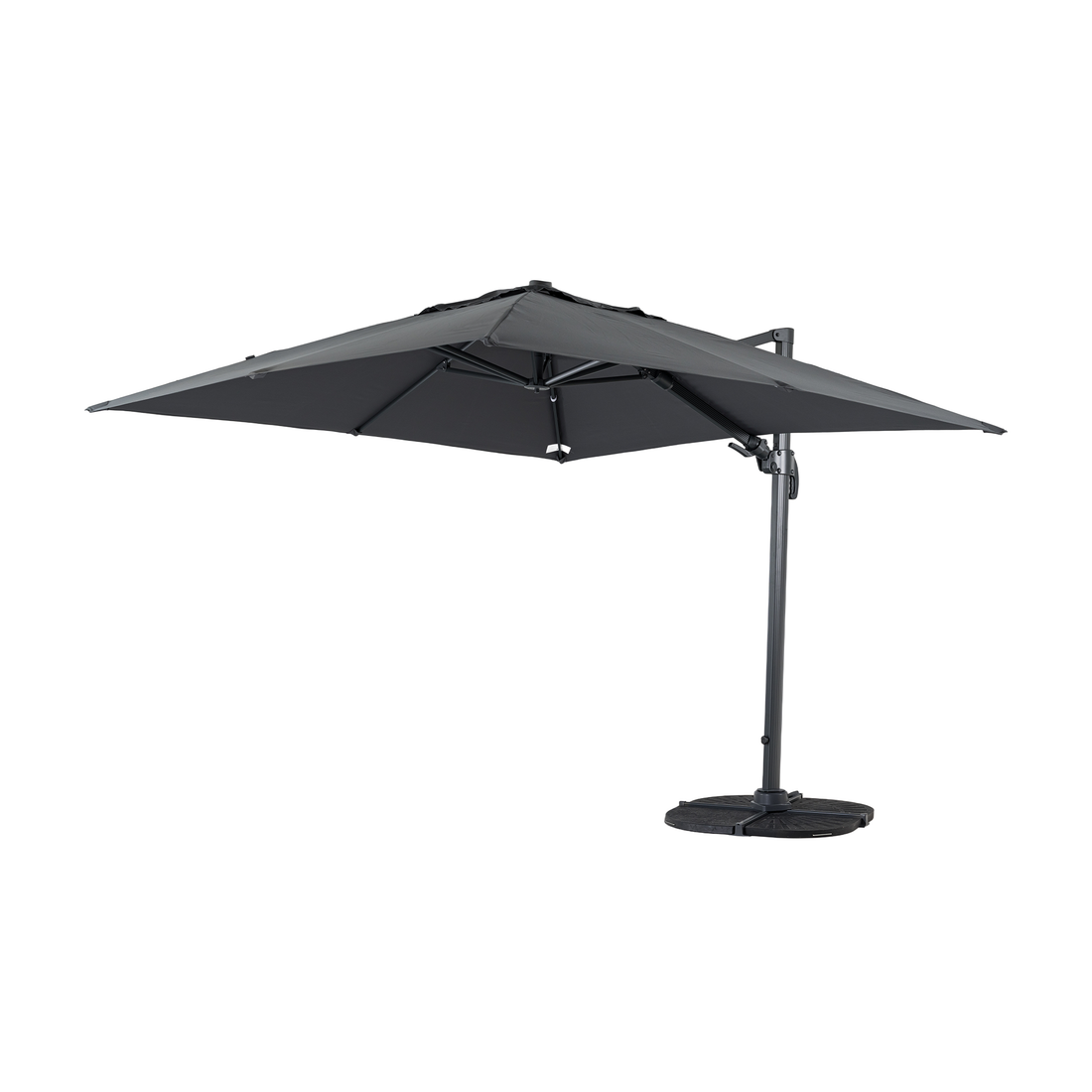 Sonnenschirm Nova 3x3m anthrazit UV50+ / inkl. Schirmständer