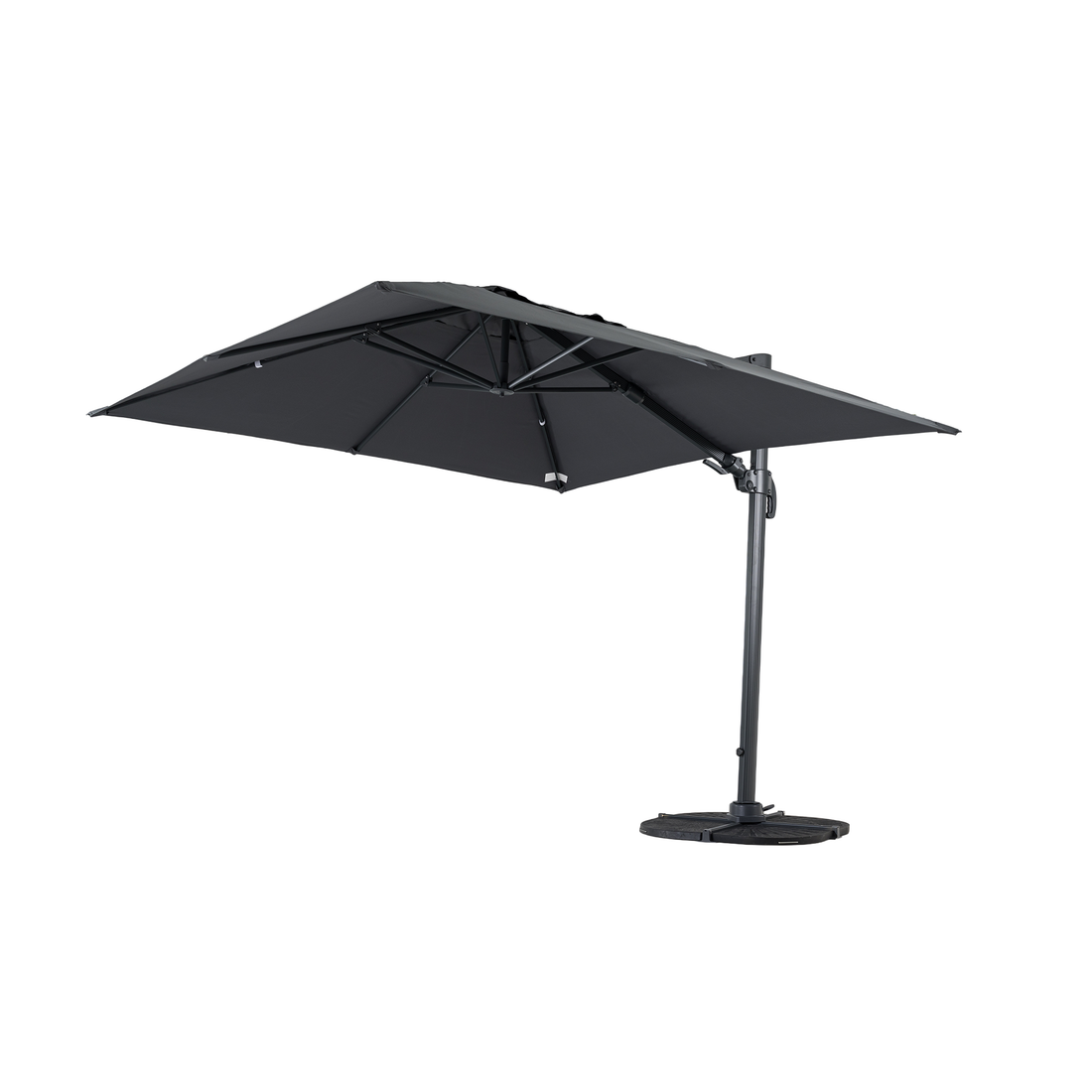 Aluminium / Polyester Sonnenschirm Nova 3x3m anthrazit UV50+