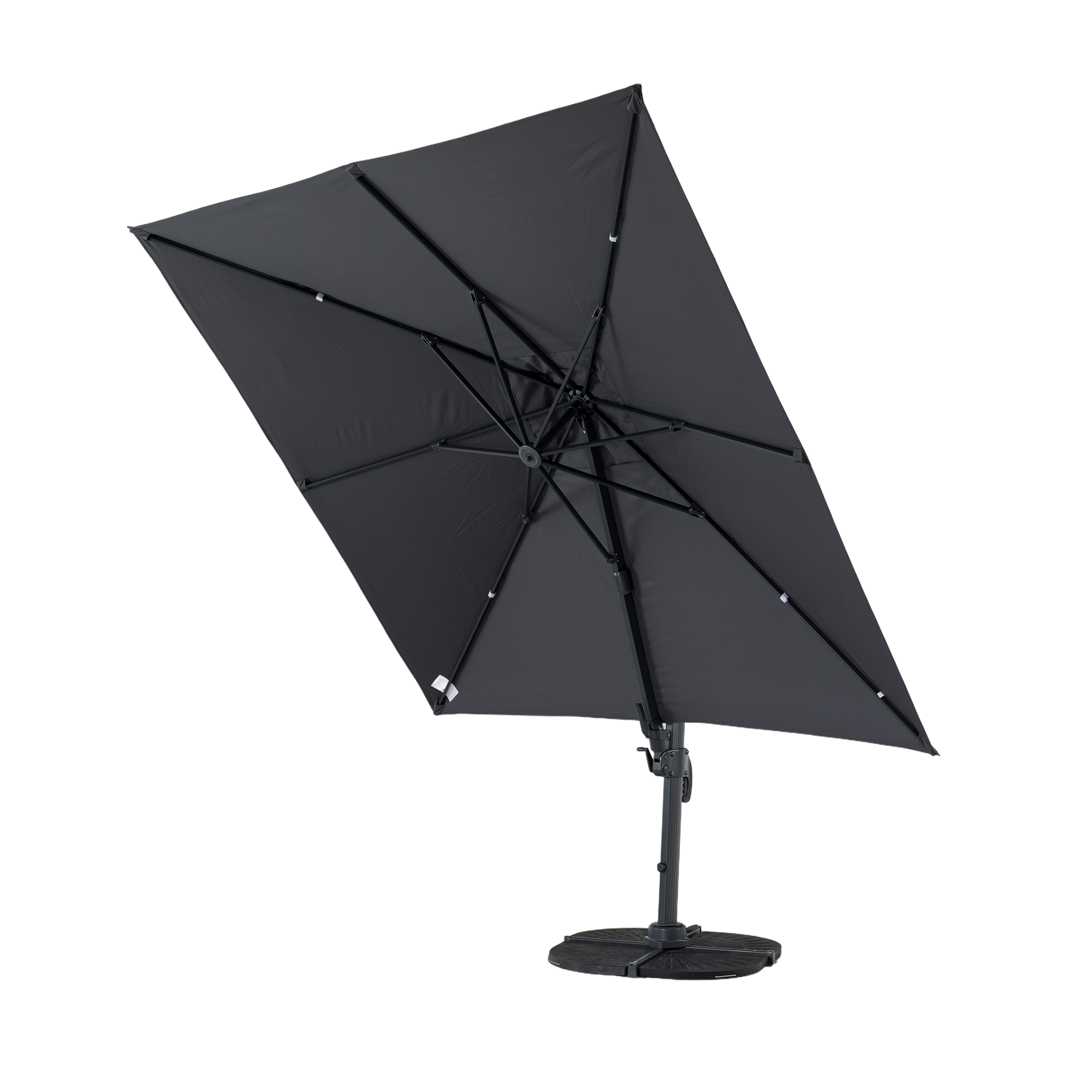 Sonnenschirm Nova 3x3m anthrazit UV50+ / inkl. Schirmständer