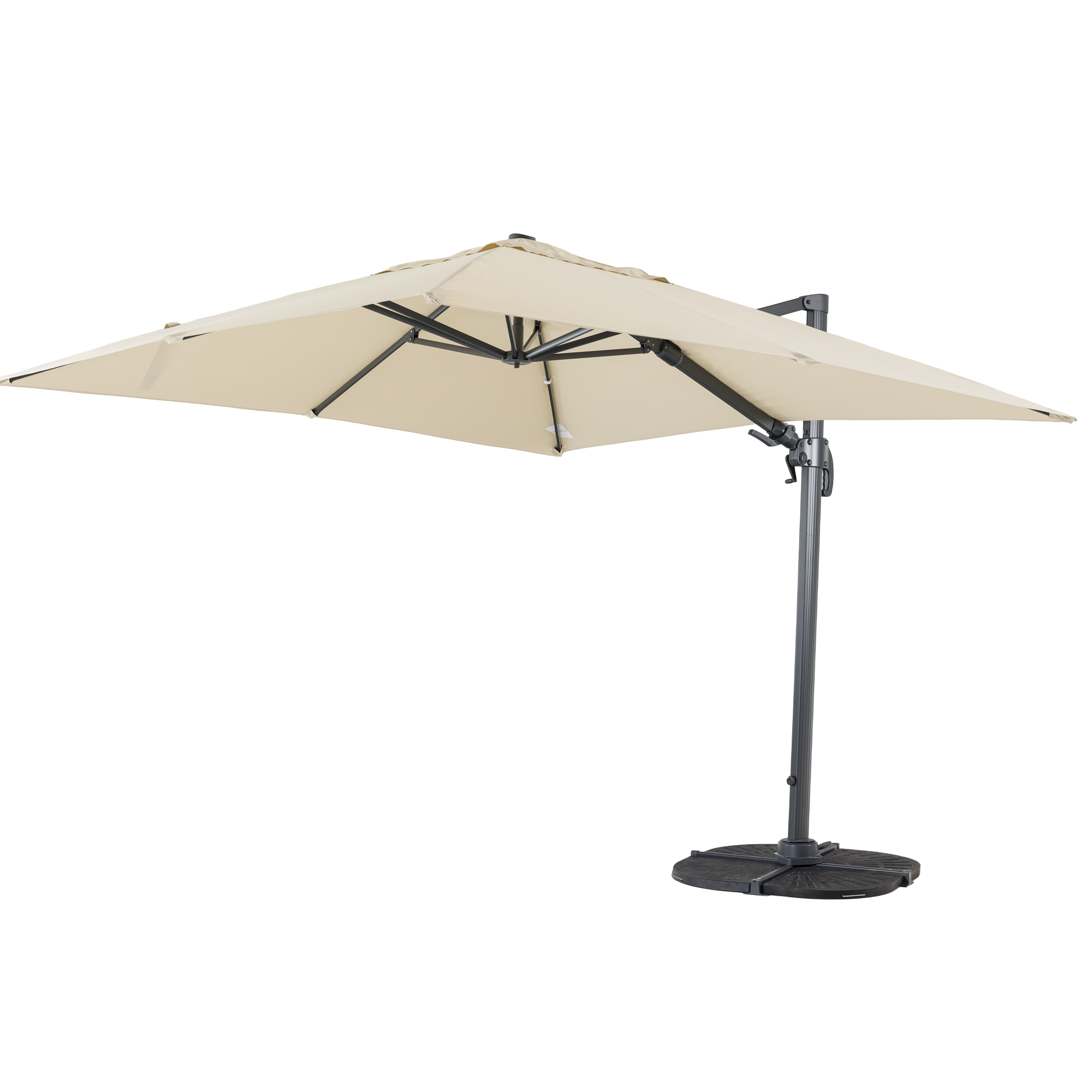 Sonnenschirm Nova 3x3m natur / UV50+ / inkl. Schirmständer