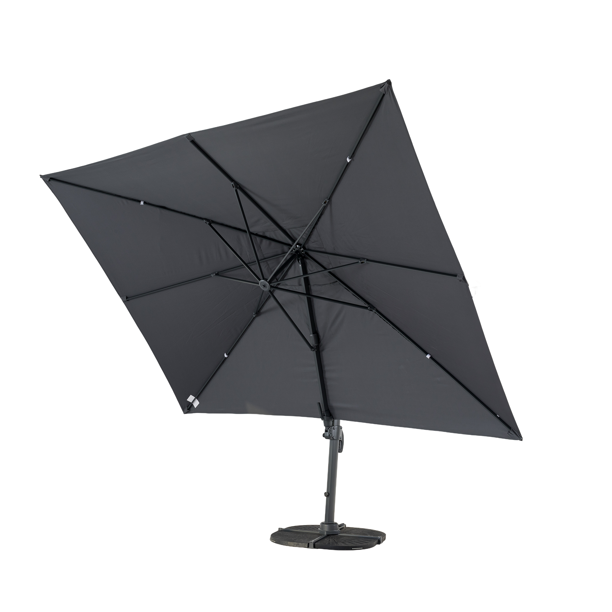 Aluminium / Polyester Sonnenschirm Nova 3x4m anthrazit UV50+