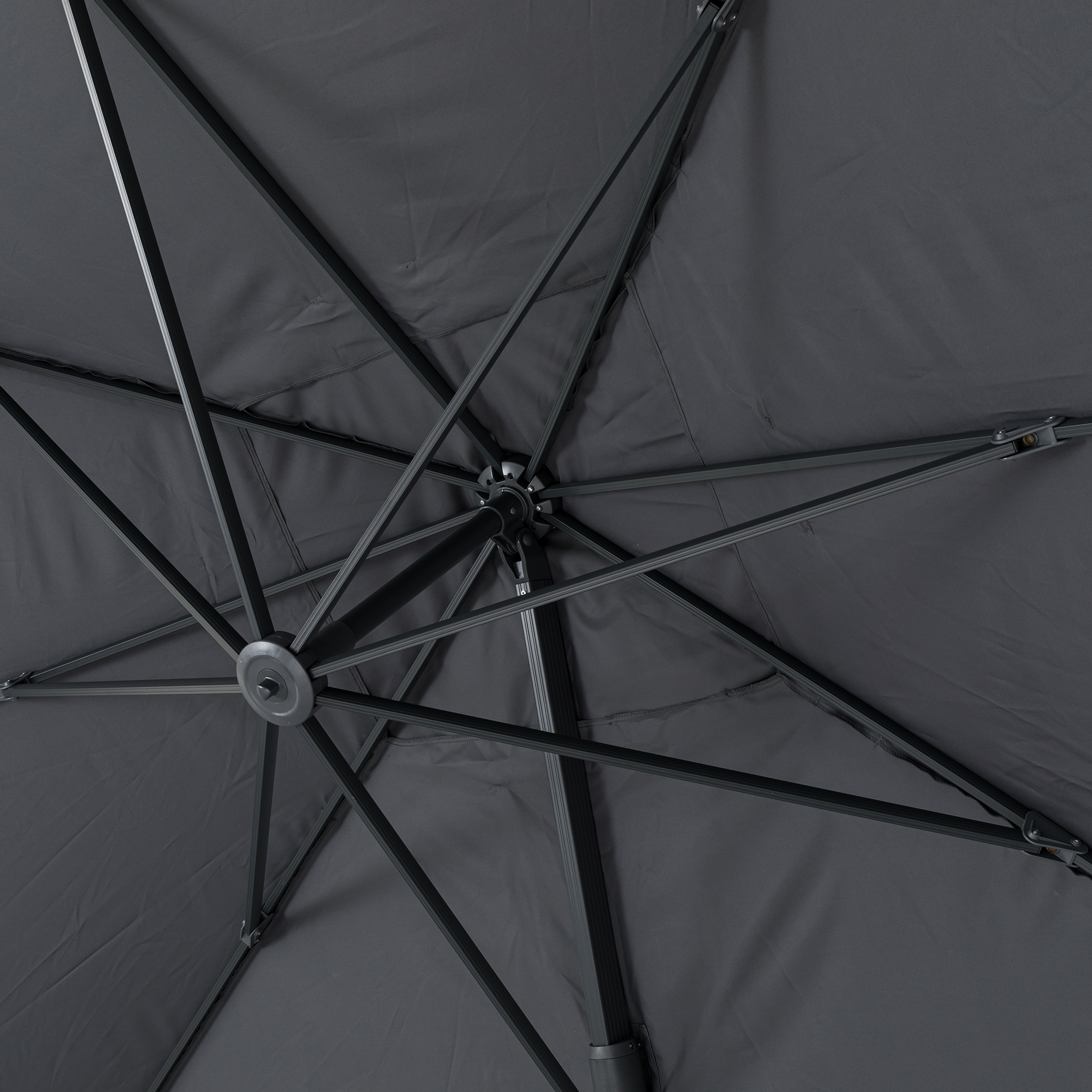 Aluminium / Polyester Sonnenschirm Nova 3x4m anthrazit UV50+