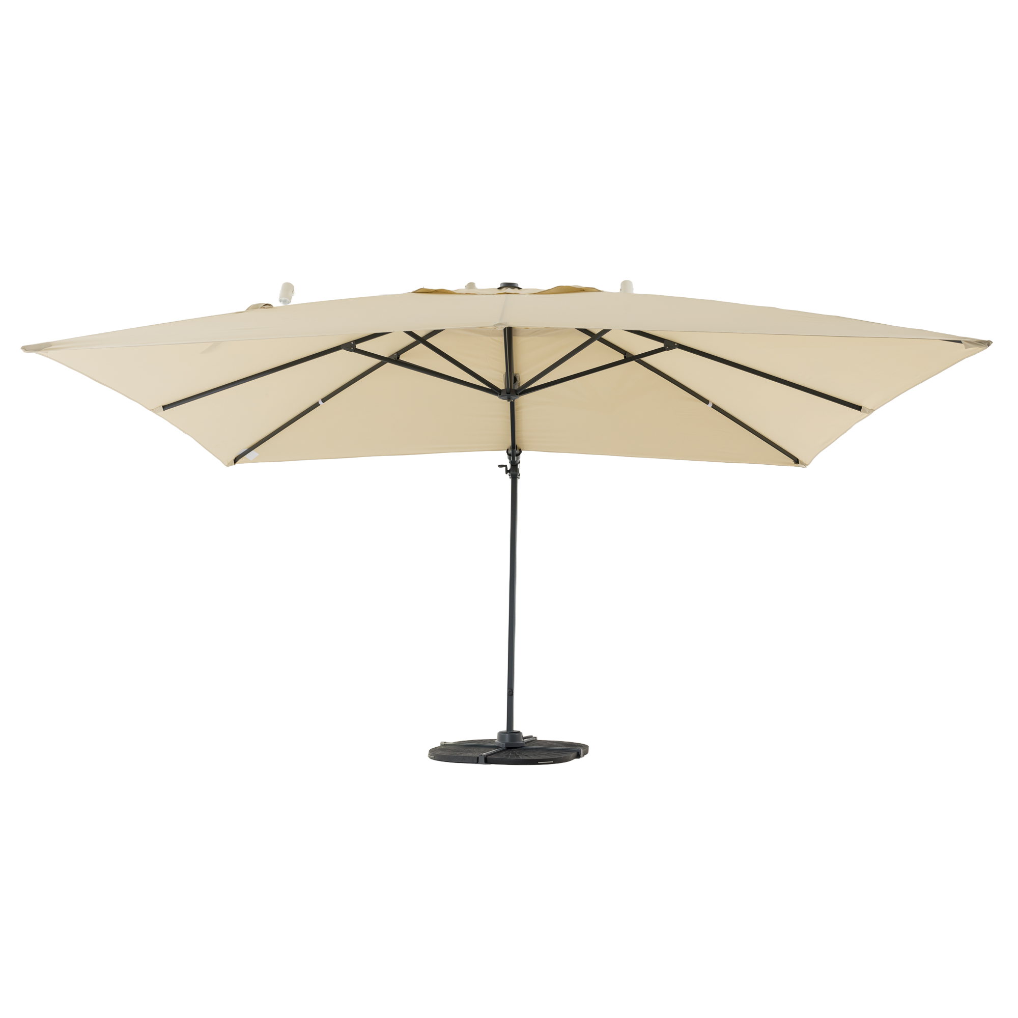 Aluminium / Polyester Sonnenschirm Nova 3x4m natur UV50+