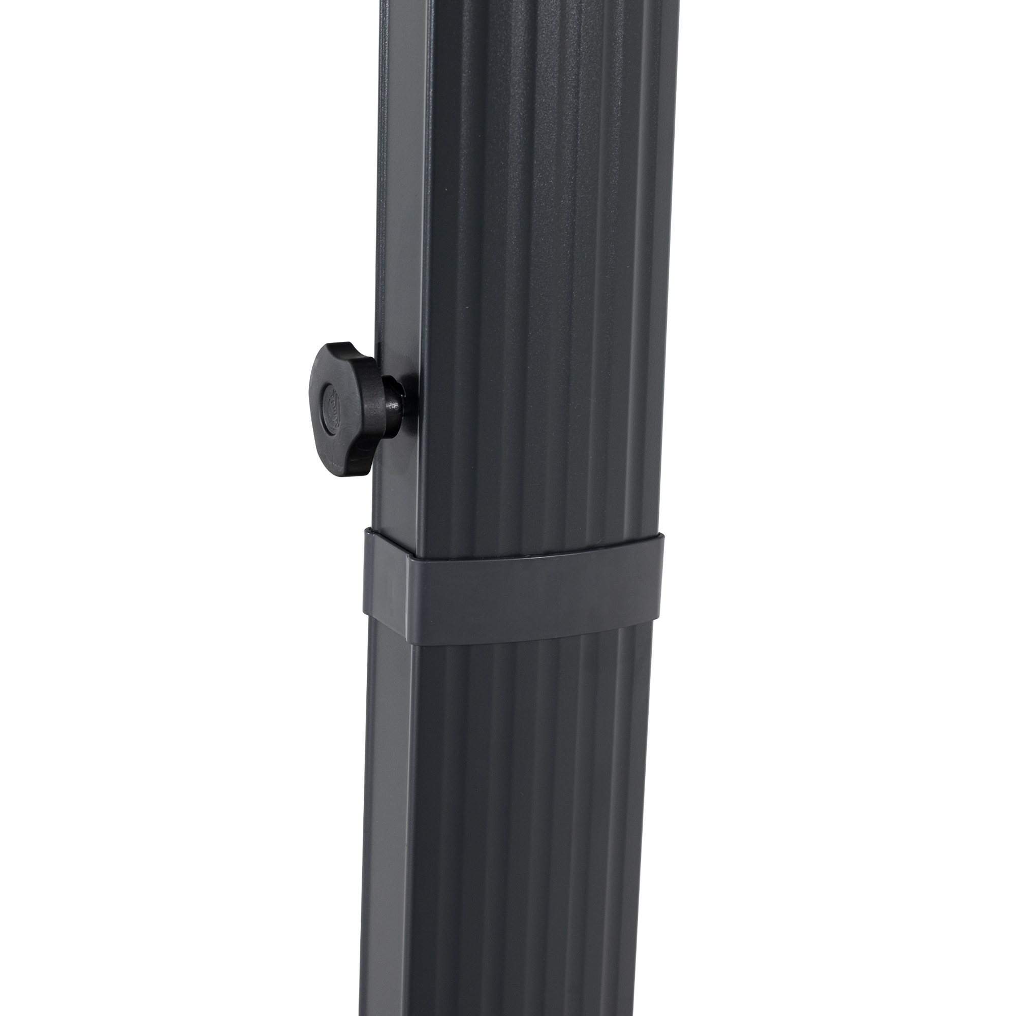 Aluminium / Polyester Sonnenschirm Luno 3x3m anthrazit UV50+