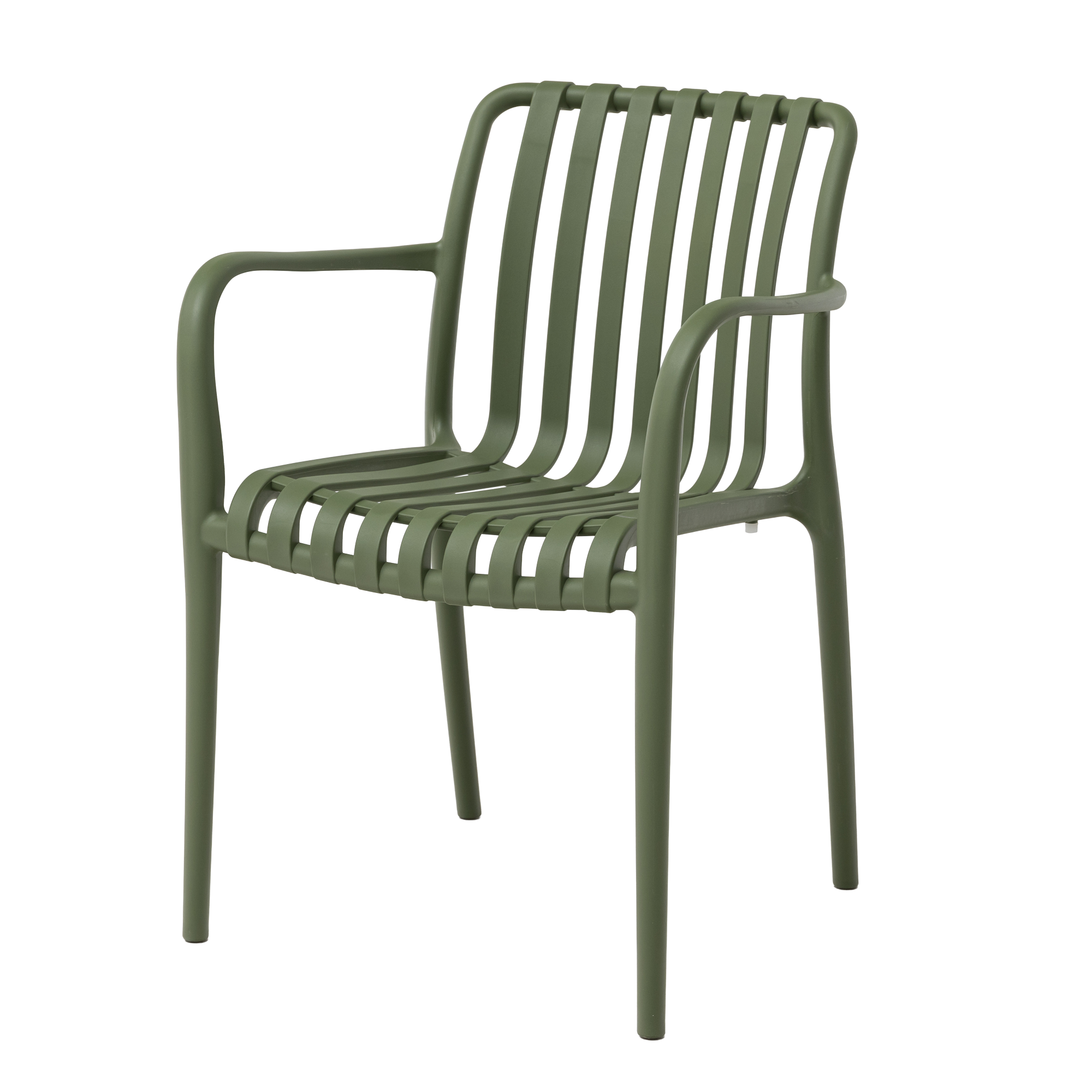 Kunststoff Stapelsessel Viva in der Farbe Matcha