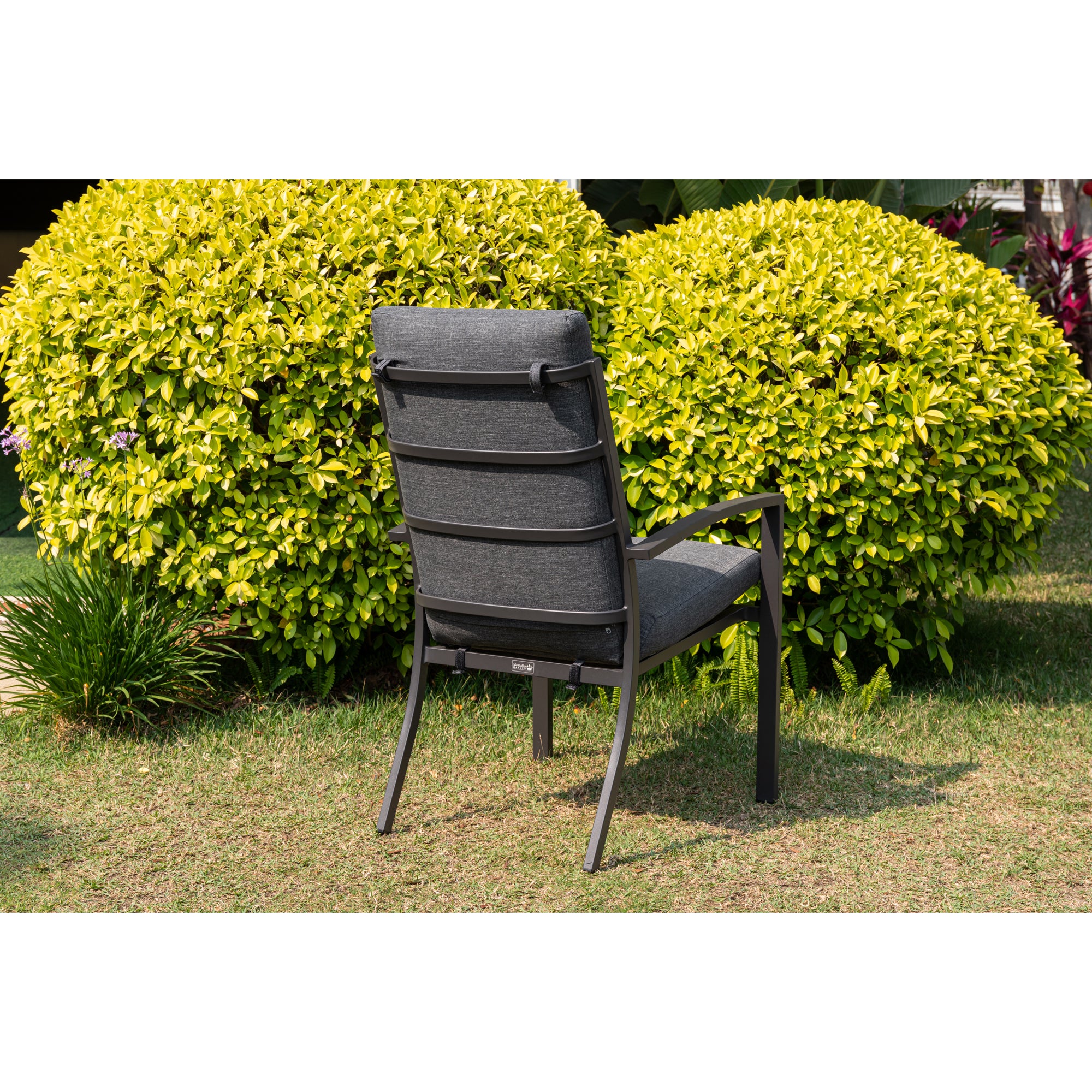 Premium Alu Dining Set Neapel inkl. Madri Nero Sintered Stone Tischplatte 220x100cm