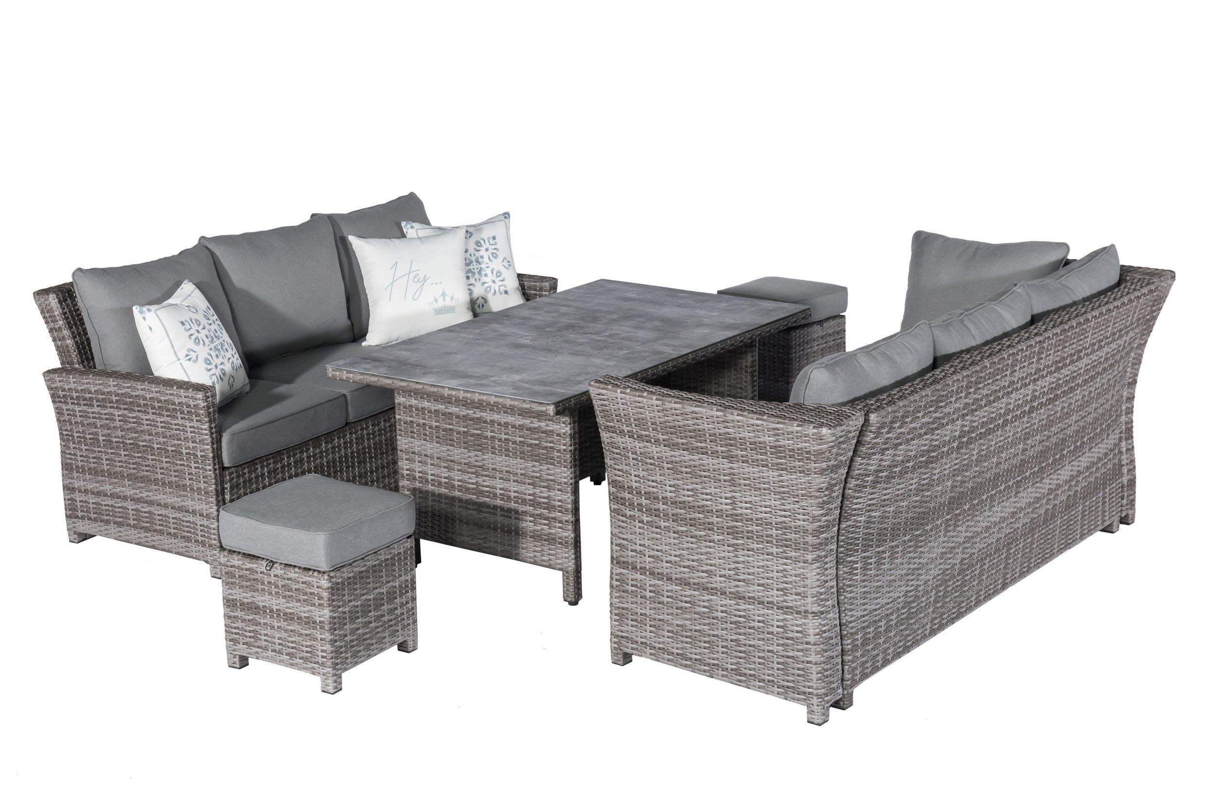 Premium Dining Lounge Set Havanna Luna variabel stellbar / Ideal zum Speisen