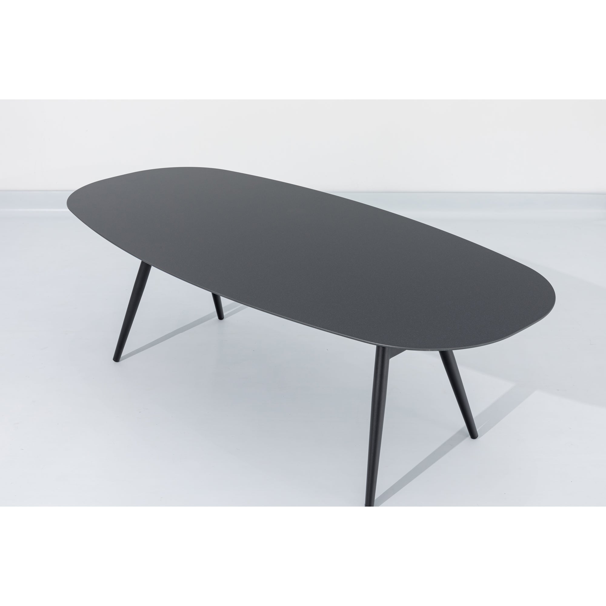 Design Highlight - Ovaler Aluminium Dining Tisch Puro 230x107cm