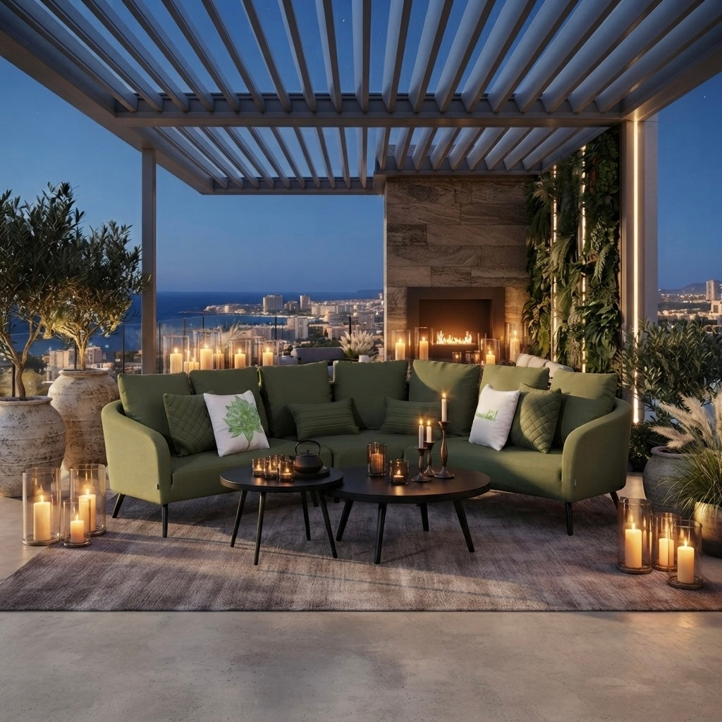 SUMMER SALE ☀️⛱️🏝️ OUTDOOR NEU DEFINIERT! DESIGN - Lounge Set Voyage 100% LIKA-TEX® Bezug