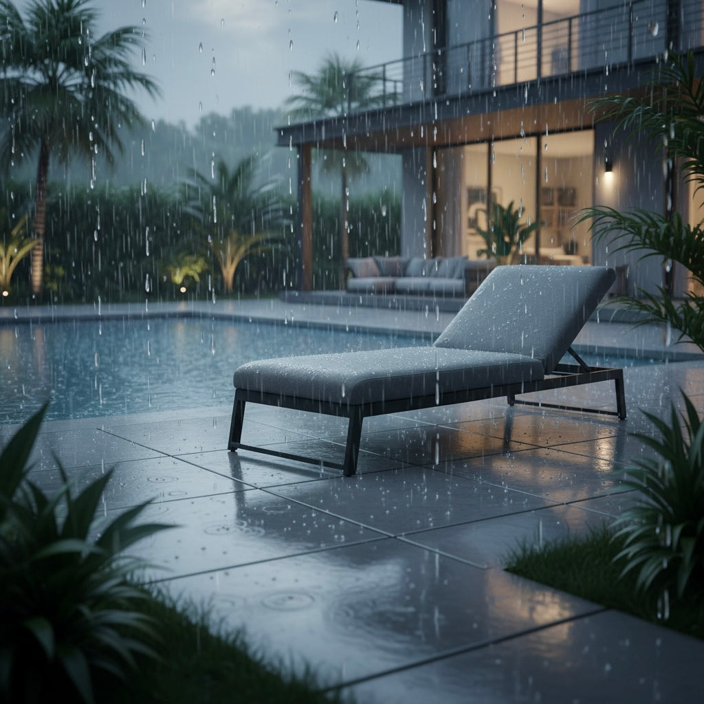 Outdoor Sonnenliege Heritage 100% LIKA-TEX® Bezug in ash (grau) / Wetterfest