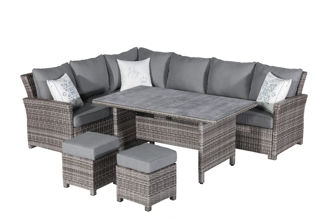 Premium Dining Lounge Set Havanna Luna variabel stellbar / Ideal zum Speisen