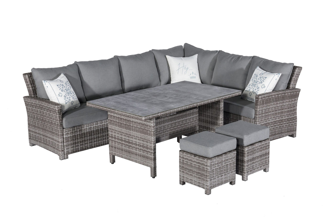 🌼FRÜHLINGS-ANGEBOT🌼 Premium Dining Lounge Set Havanna Luna variabel stellbar inkl. XL Lounge Sessel
