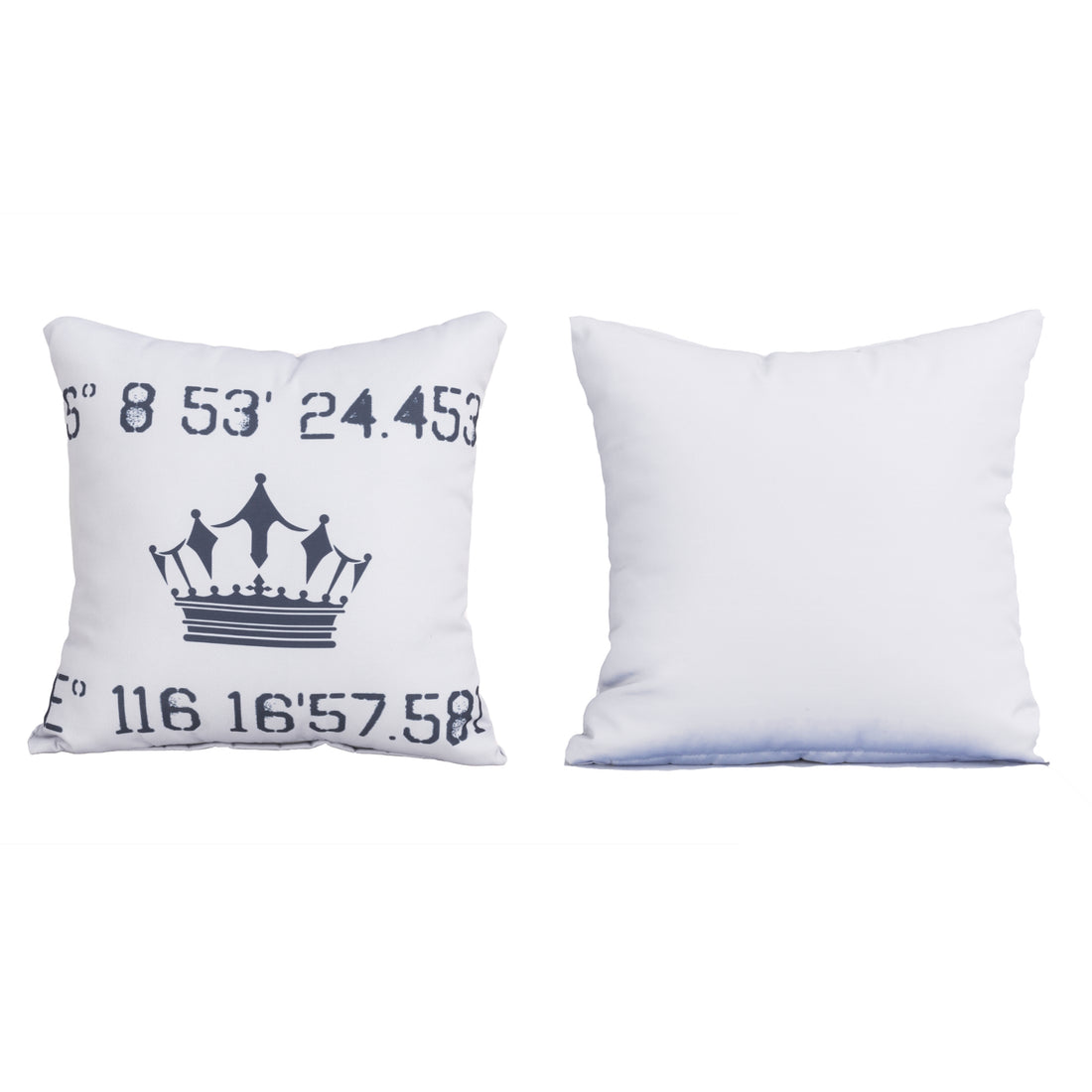 Kissenbezüge / Deko Kissen / Zierkissen Koordinaten grau