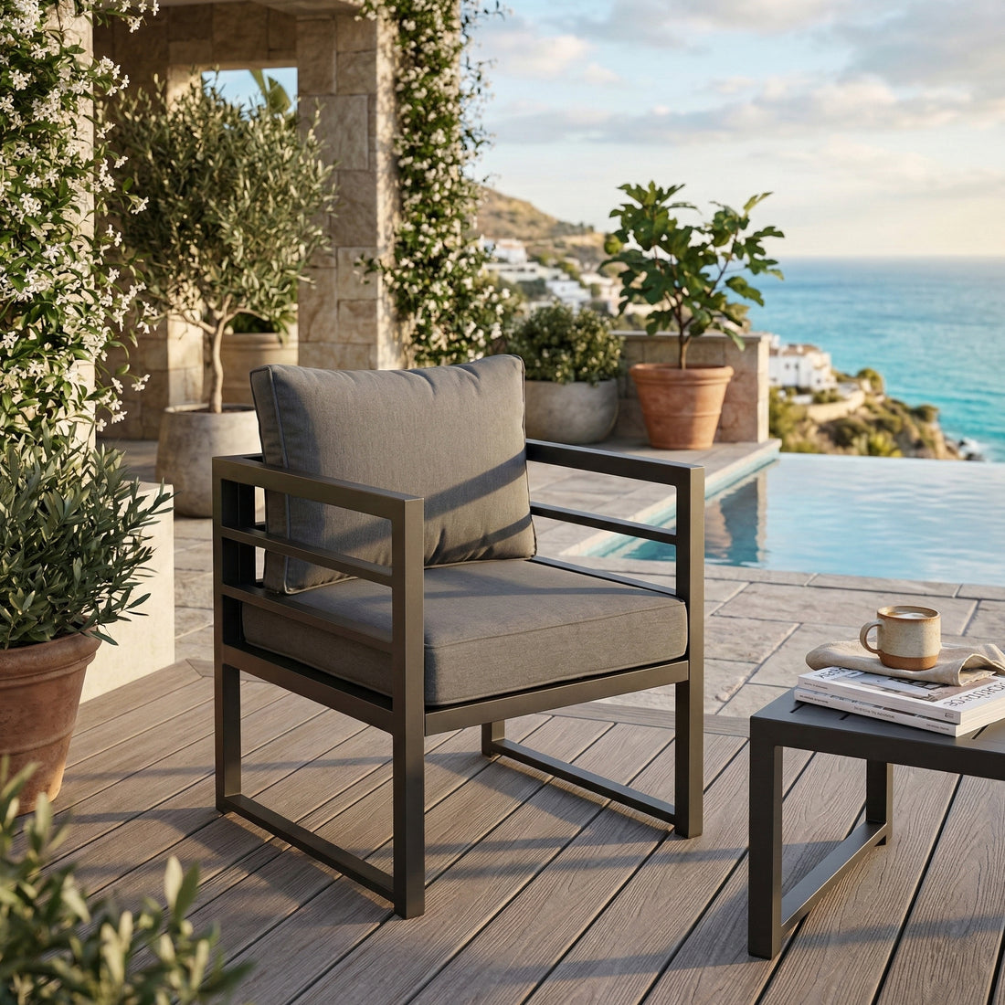 Dining Lounge Sessel Java / originaler Sunbrella® Bezug, absolut Wetterfest