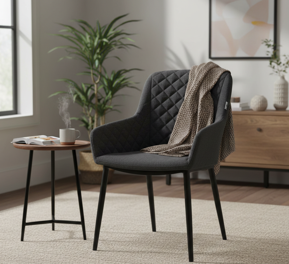 Outdoor Sessel Heritage 100% wetterfest LIKA-TEX® Bezug lava (anthrazit)