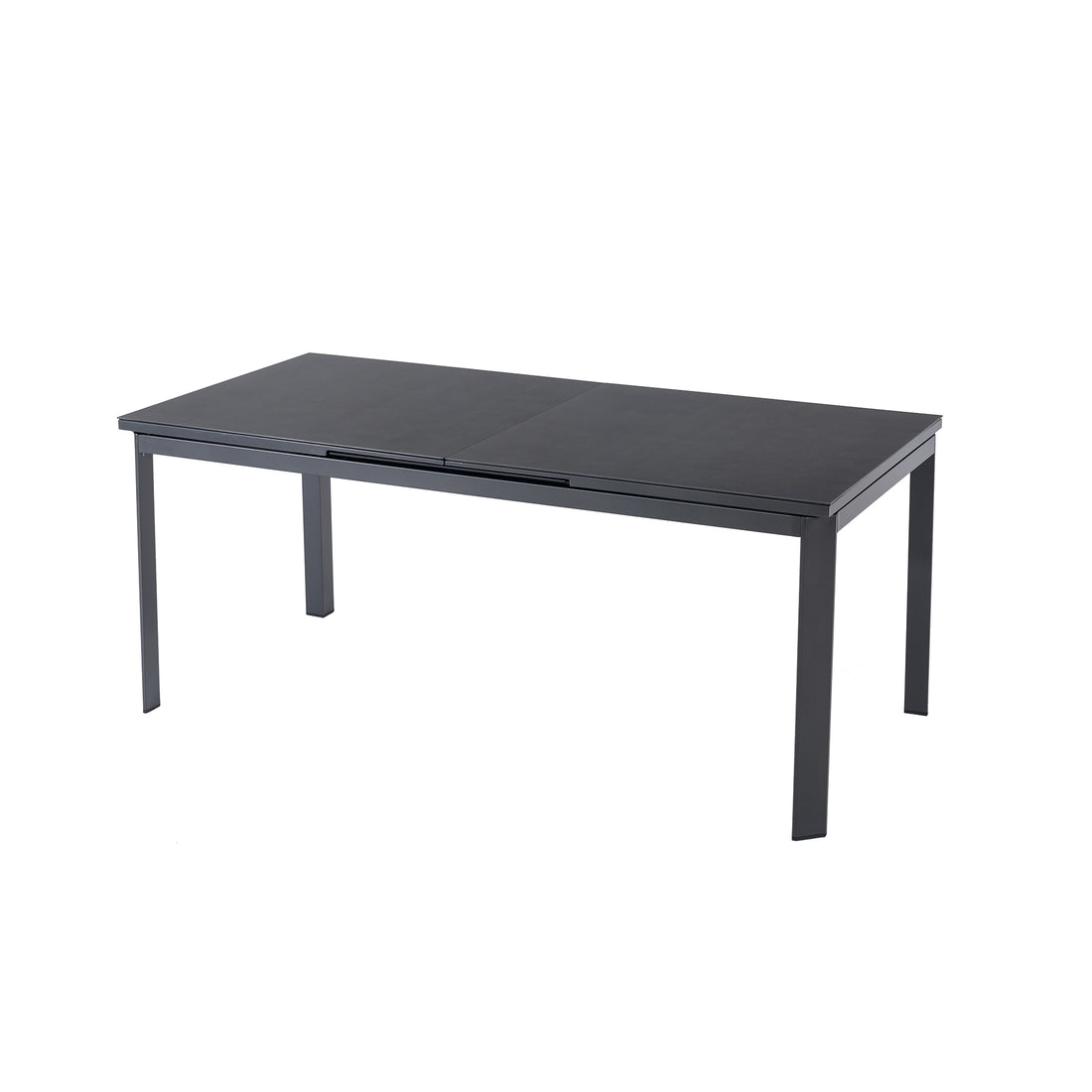 Ausziehtisch Colmar 180 / 240x90x76cm / Aluminium-Gestell kombiniert mit einer Keramikglasplatte