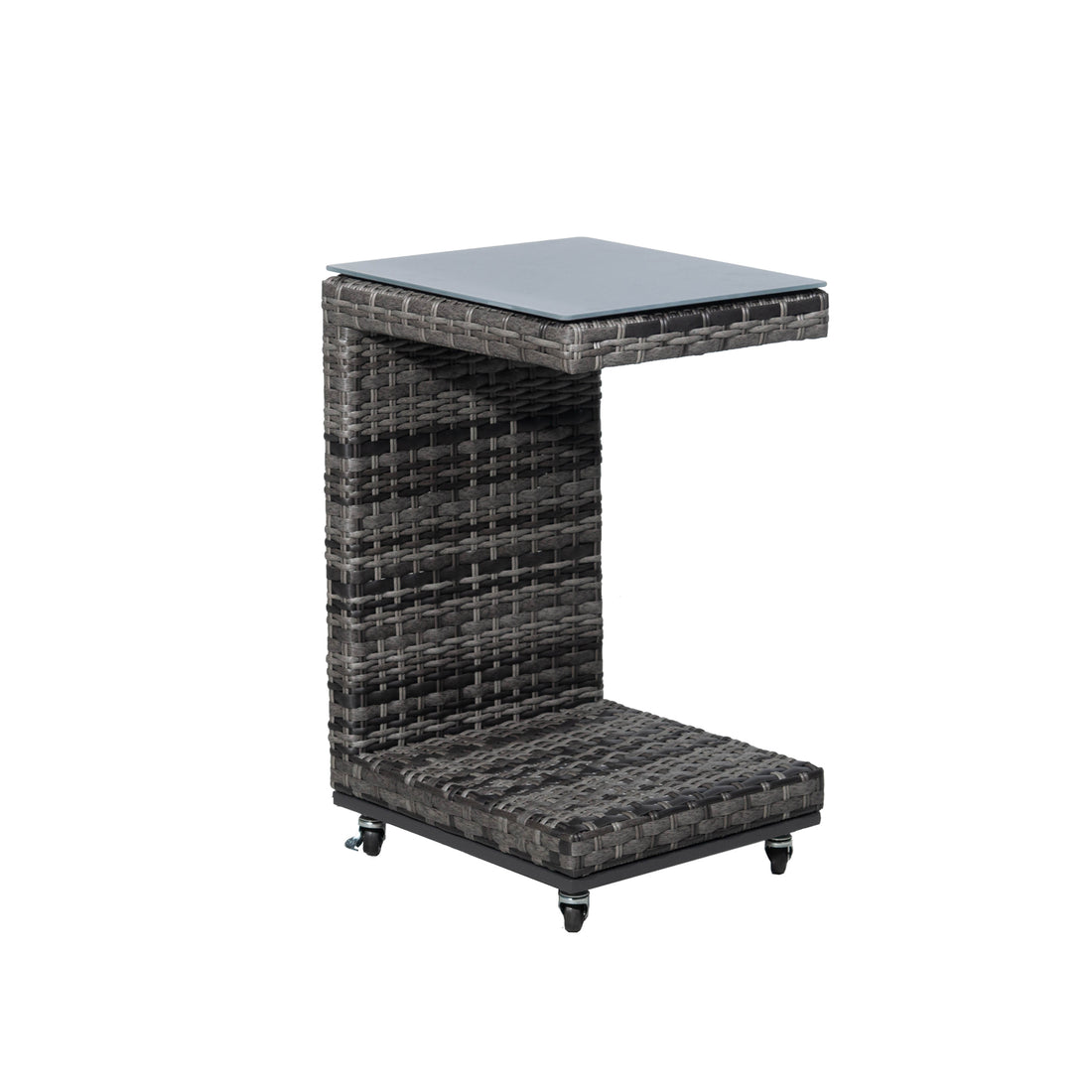Beistelltisch Deluxe Moon grey Rollbar Sidetable