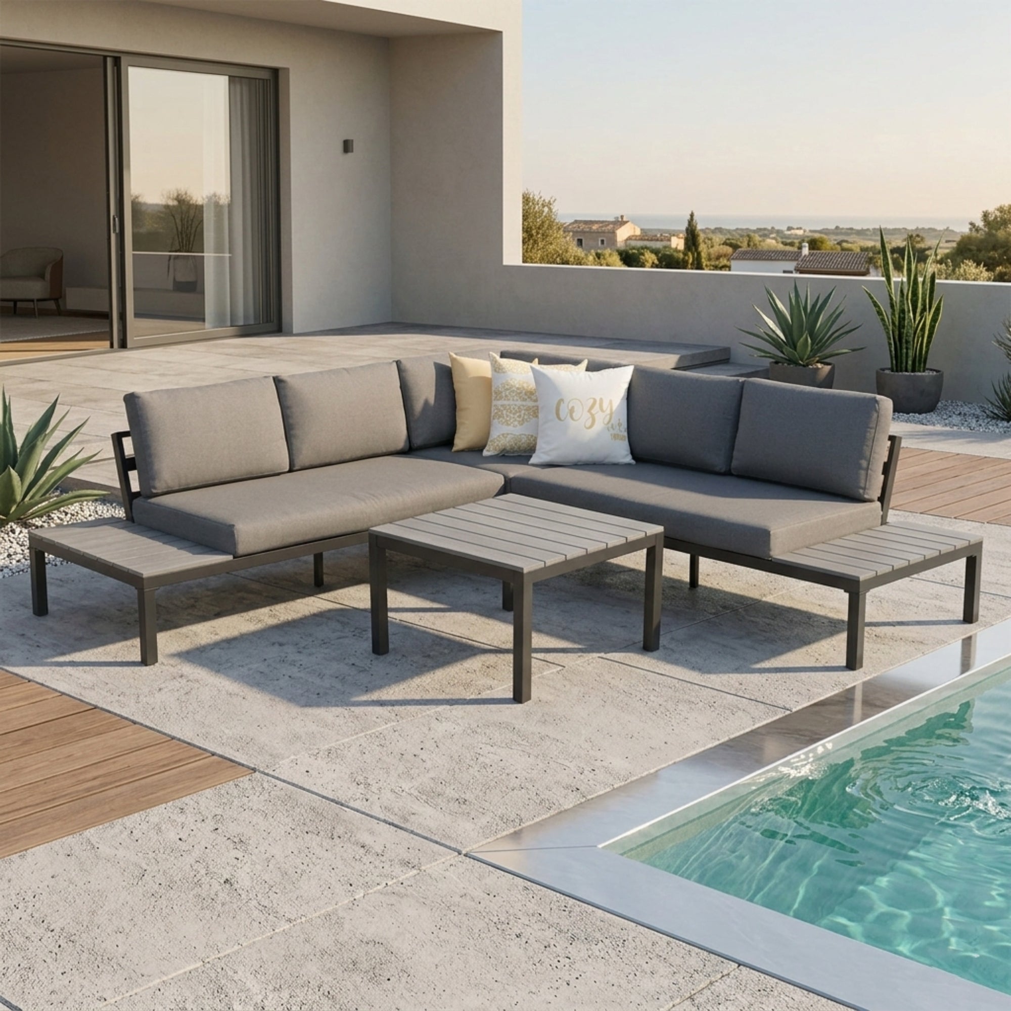 🔥 DEAL OF THE DAY 🔥 Dein Upgrade für draußen ! Lounge Miro – Wetterfest /  Pflegeleicht. Unvergleichlich bequem.