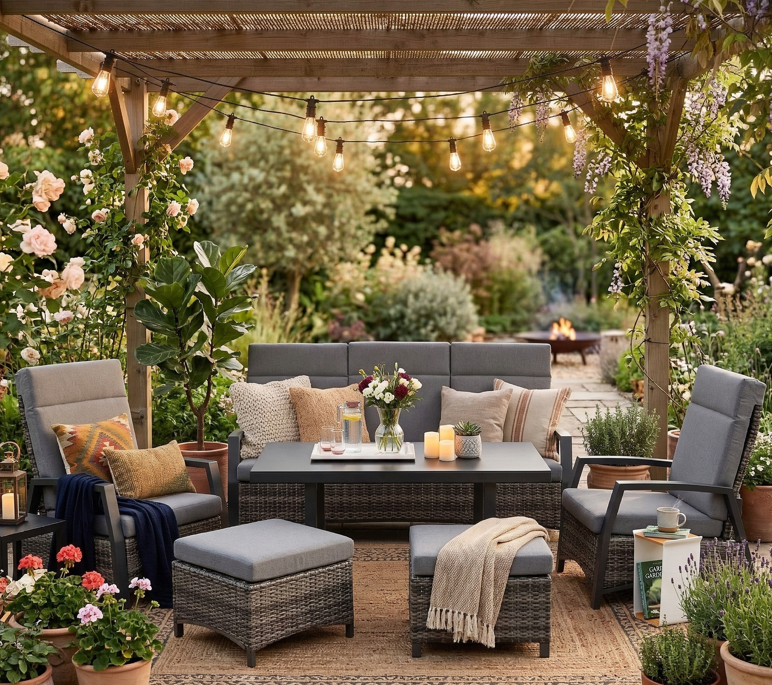 🌼FRÜHLINGS-ANGEBOT🌼 Designer Lounge Ravello / alle Rückenteile stufenlos verstellbar - mehr entspannen geht nicht!