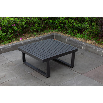 2 tlg. Luxus Alu Multifunktions- Lounge Set Tesoro inkl. Sonnenliege und Hocker