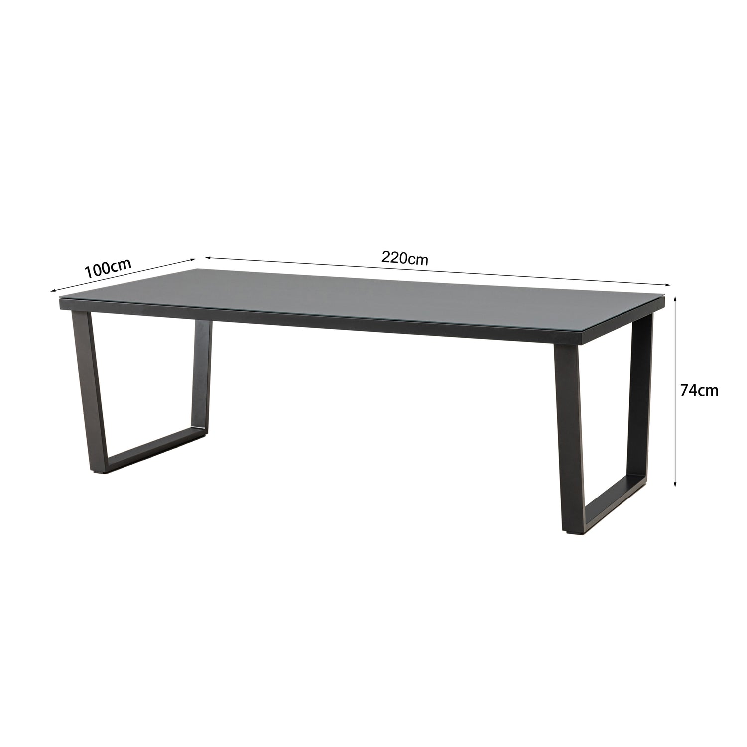 Garten-Essgruppe Iguana &amp; Ravello – 7-teilig mit 6 Sesseln und Aluminiumtisch