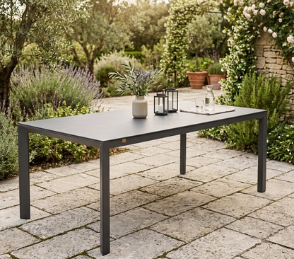 SUMMER SALE ☀️⛱️🏝️. Aluminium Dining Tisch Gan 220x100x75cm inkl. Kera – Mandalika Outdoor & Living Products GmbH