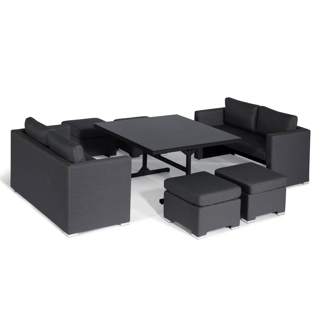 Dining Lounge Set Qatar mit Sunbrella®Bezug 100% Wetterfest Farbe Anthrazit