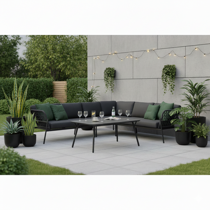 *** Outdoor-Highlight zum Jahresstart ***   Designer Lounge Lido! Die Sitzgruppe aus Aluminium &amp; Rope, vereint zur modernen Ruhe-Oase