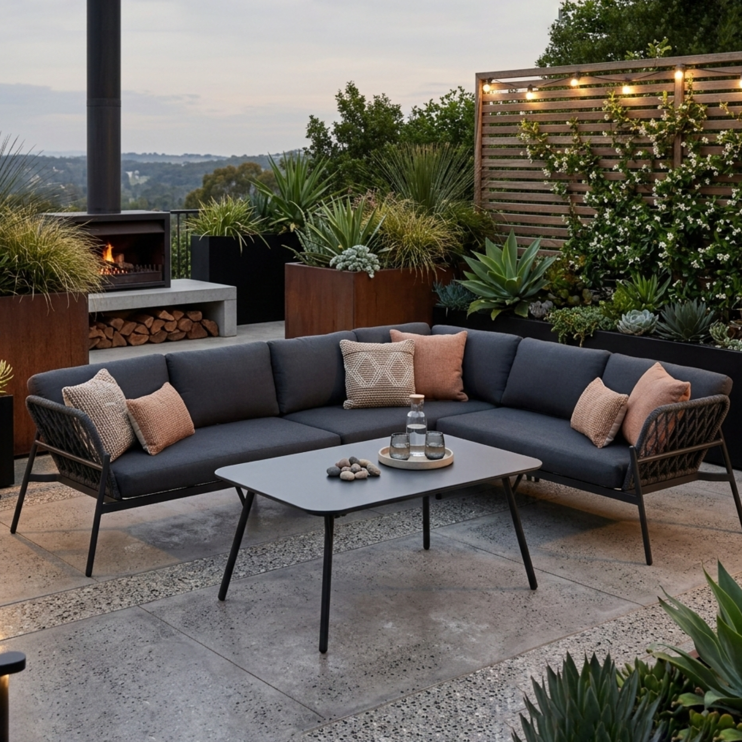 DEAL OF THE WEEK🔥   Modern &amp; Zeitlos: Designer Lounge Lido! Die Sitzgruppe aus Aluminium &amp; Rope