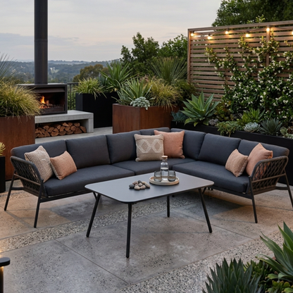DEAL OF THE WEEK🔥   Modern &amp; Zeitlos: Designer Lounge Lido! Die Sitzgruppe aus Aluminium &amp; Rope