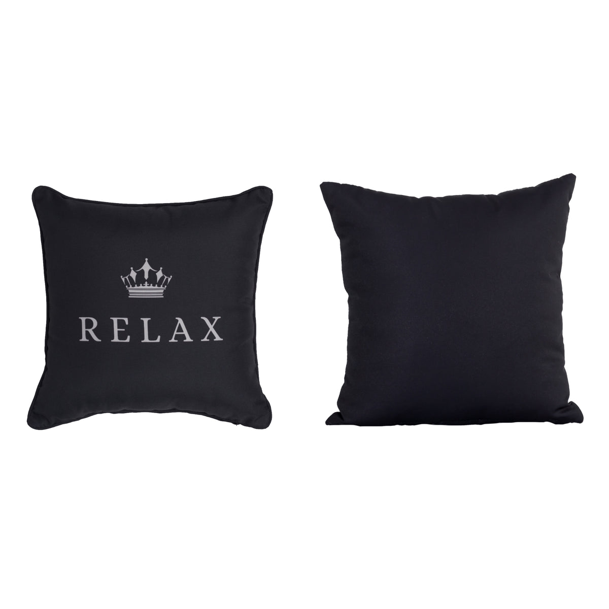 Kissenbezüge / Deko Kissen / Zierkissen RELAX schwarz – Mandalika Outdoor & Living Products GmbH