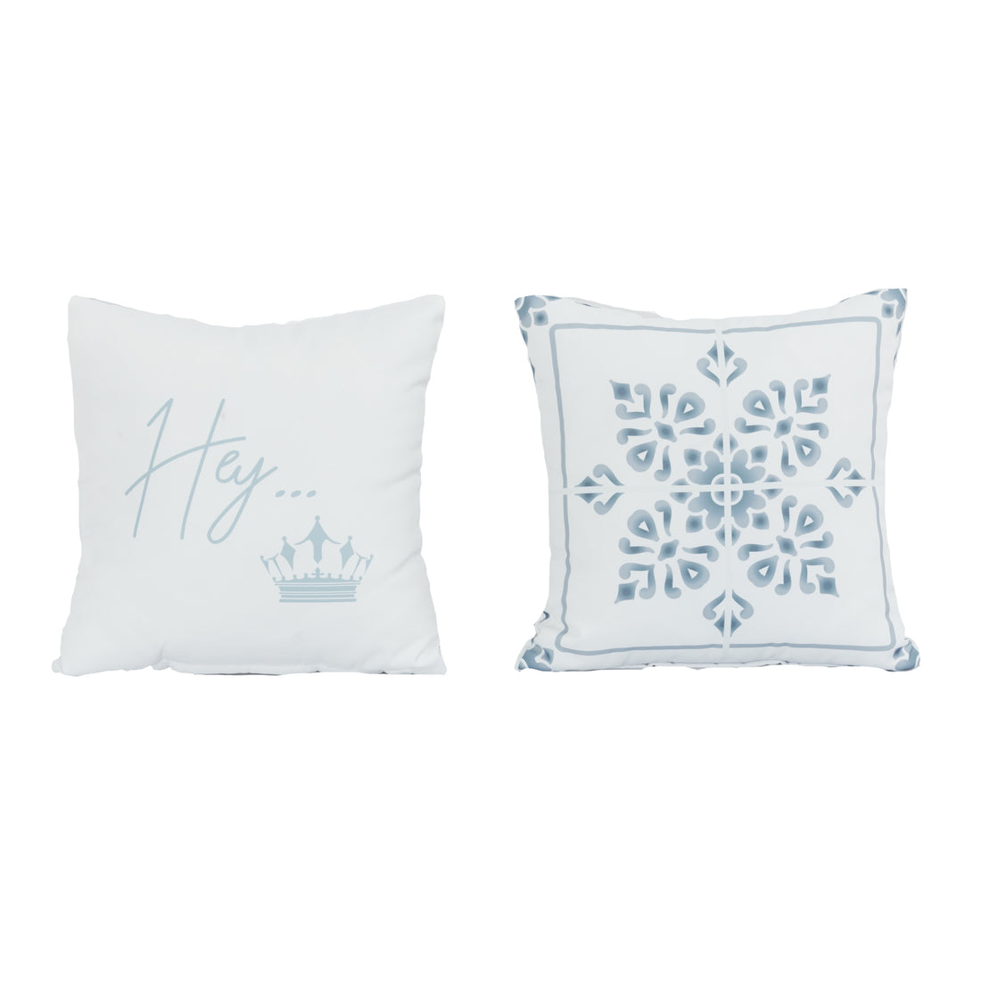Kissenbezüge / Deko Kissen / Zierkissen Hey weiß / grau