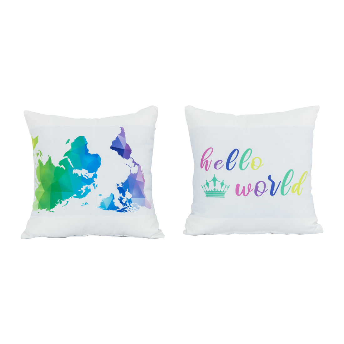 Kissenbezüge / Deko Kissen / Zierkissen Hello World Bunt