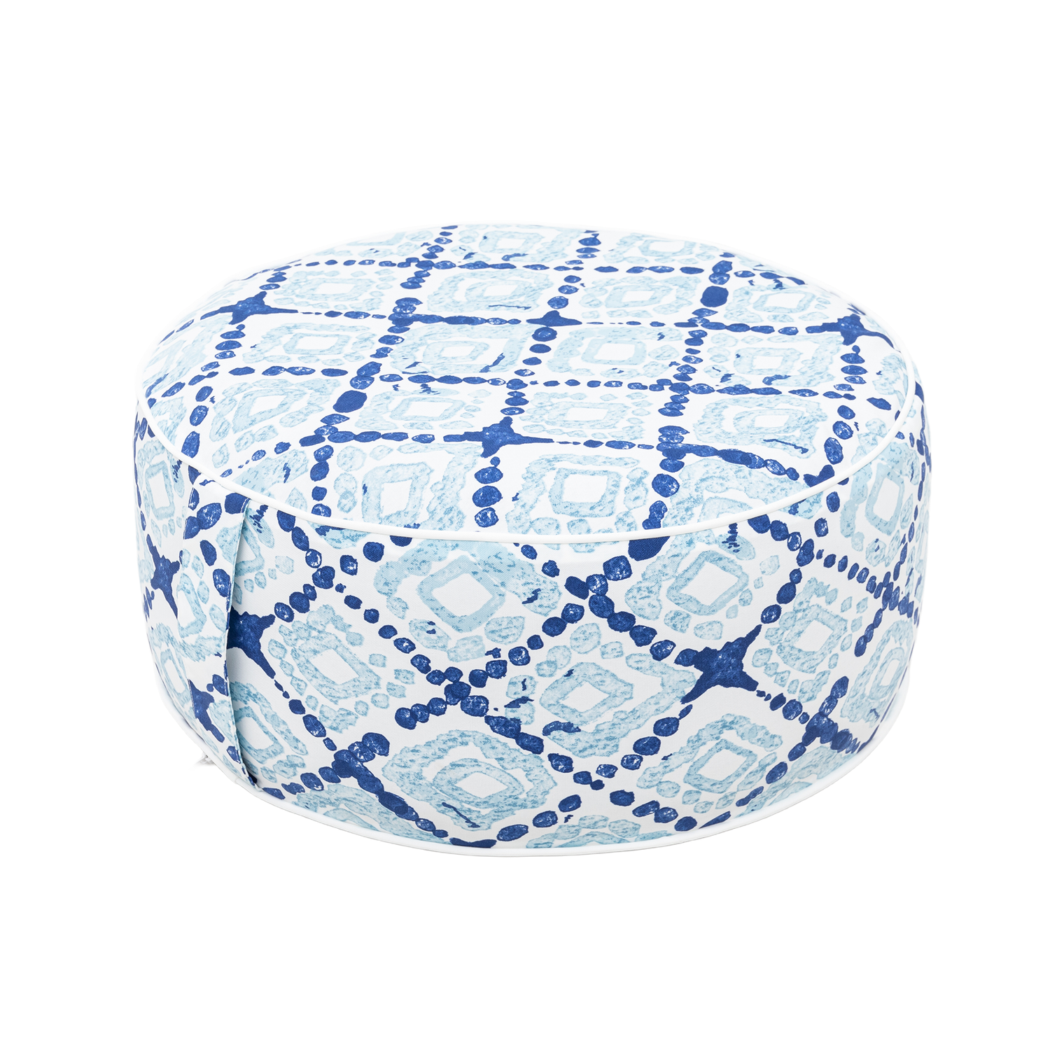 Premium Aufblasbarer Hocker / In- und Outdoor Sitzpouf / Puff / Sitzhocker / Wasserfest blau