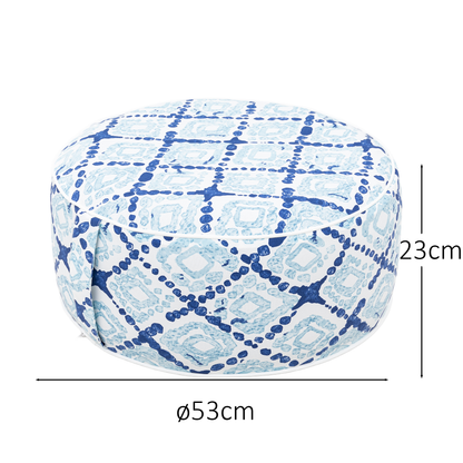 Premium Aufblasbarer Hocker / In- und Outdoor Sitzpouf / Puff / Sitzhocker / Wasserfest blau