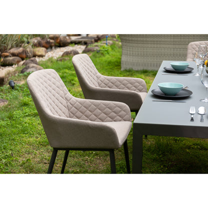 Outdoor Dining Sessel Heritage 100% wetterfest mit LIKA-TEX® Bezug in sand (natur)