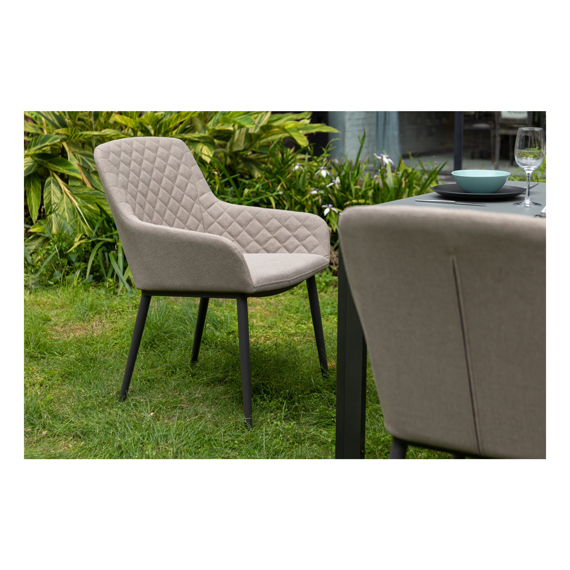 Outdoor Dining Sessel Heritage 100% wetterfest mit LIKA-TEX® Bezug in sand (natur)